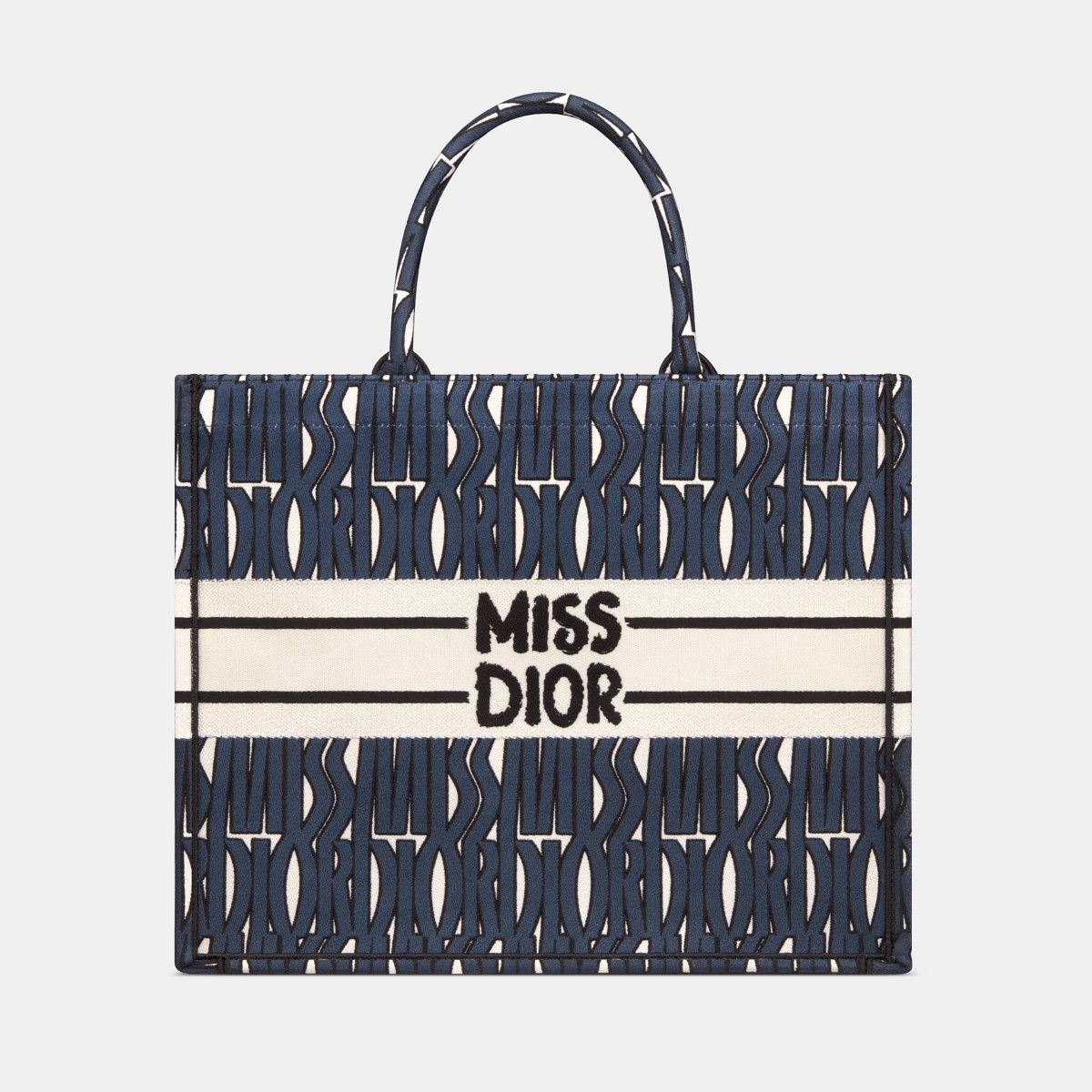 Dior o1bcso1str0226 Size:OS/Large Book Tote in Blue/White Size ONE SIZE - 4 Thumbnail
