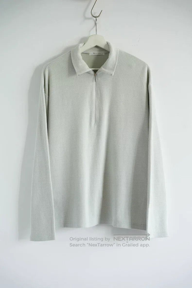 Yohji Yamamoto YOHJI YAMAMOTO Size: Medium Half-Zip Henley T-Shirt Size US S / EU 44-46 / 1 - 1 Thumbnail