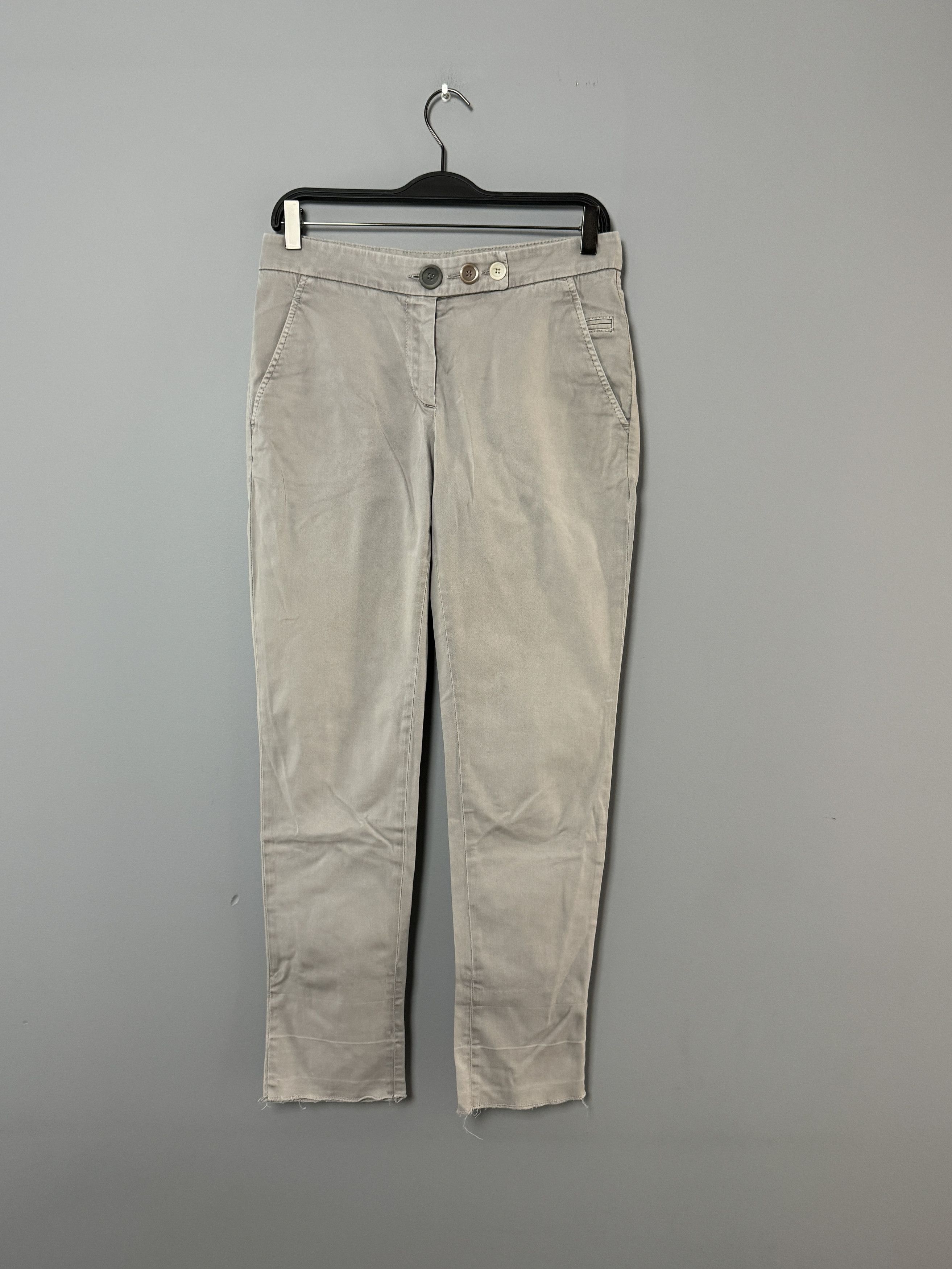 Brunello Cucinelli Women's Brunello Cucinelli Chino Pants Gray Size Ita 40 US 4 Size 27" / US 4 / IT 40 - 1 Thumbnail