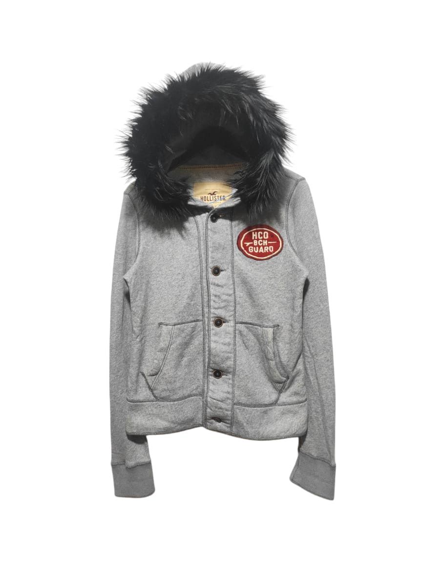 Hollister Hollister BUtton Fur Hoodie if6was9 LGB style Size US S / EU 44-46 / 1 - 1 Thumbnail
