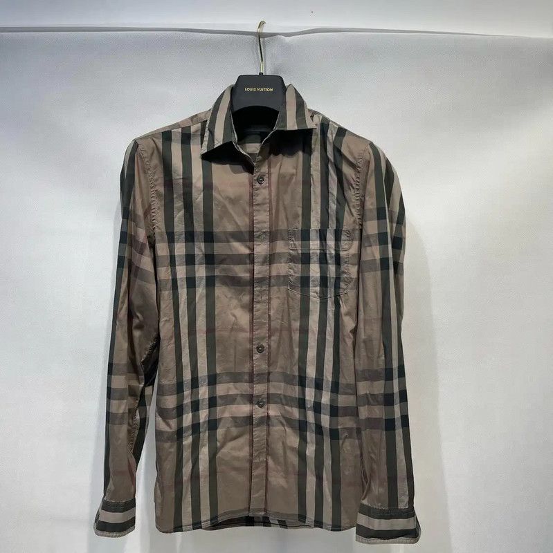 Burberry Burberry Multicolor Cotton Long Sleeve Shirt Size US S / EU 44-46 / 1 - 1 Thumbnail