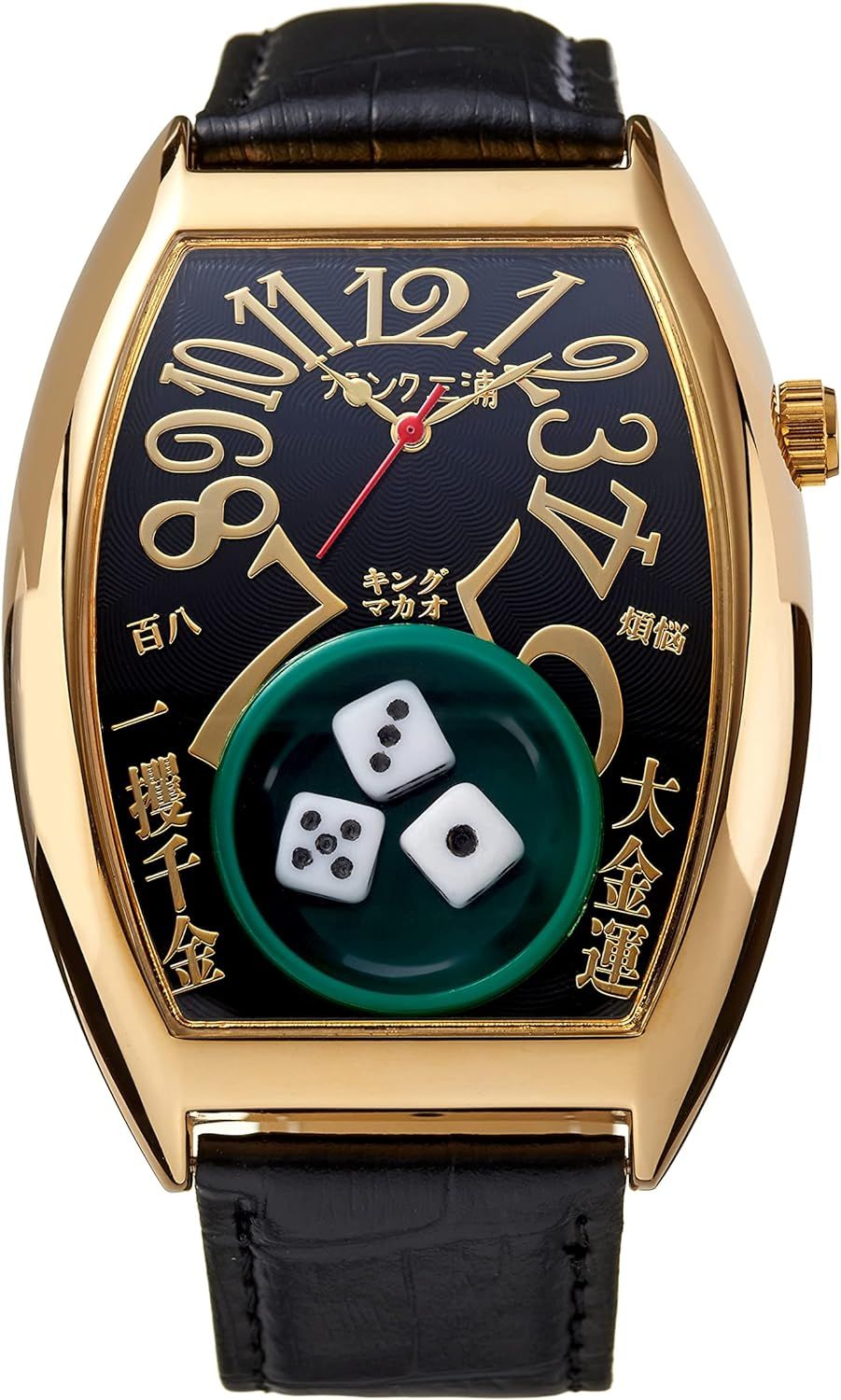 Pre-owned Japanese Brand Frank Miura Life's A Gamble Watch King Macau Dice Black Gold In Black/gold