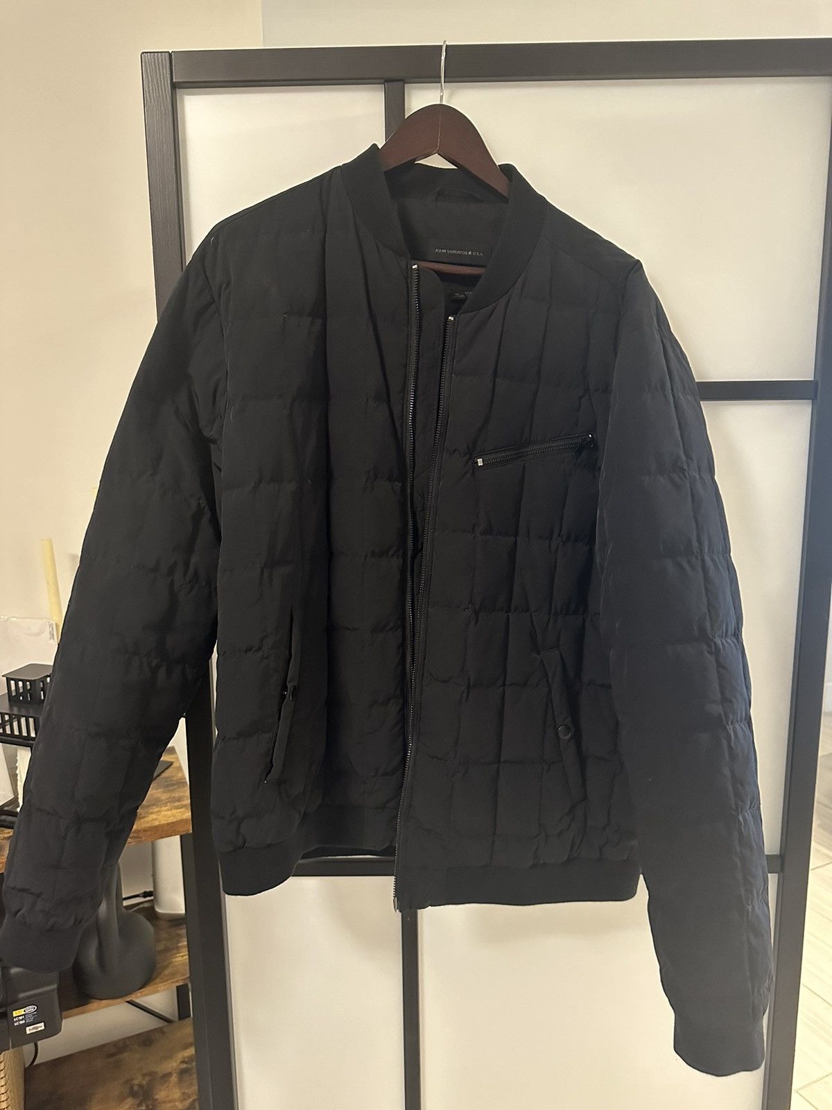 John varvatos star usa quilted bomber jacket deals