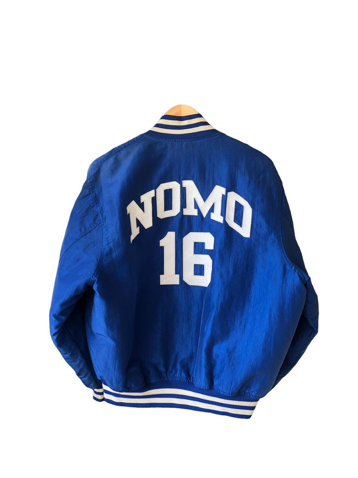 MLB Vintage 90s Dodgers MLB Nomo by Starter Bomber Jacket Size US M / EU 48-50 / 2 - 2 Thumbnail