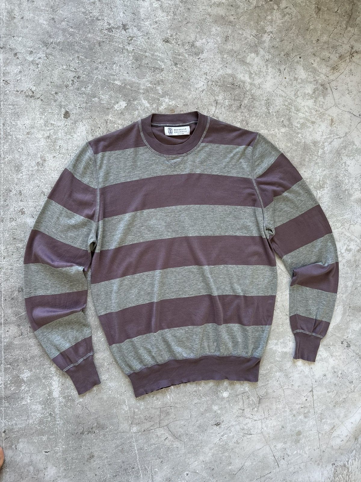 Brunello Cucinelli Brunello Cucinelli striped sweatshirt Size US S / EU 44-46 / 1 - 5 Thumbnail