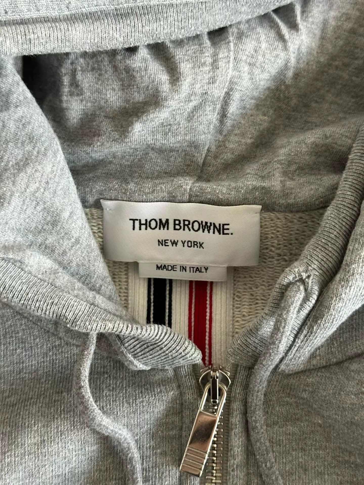 Thom Browne Thom Browne Back Stripe Zip Hoodie 3 9/10 Size US L / EU 52-54 / 3 - 3 Thumbnail