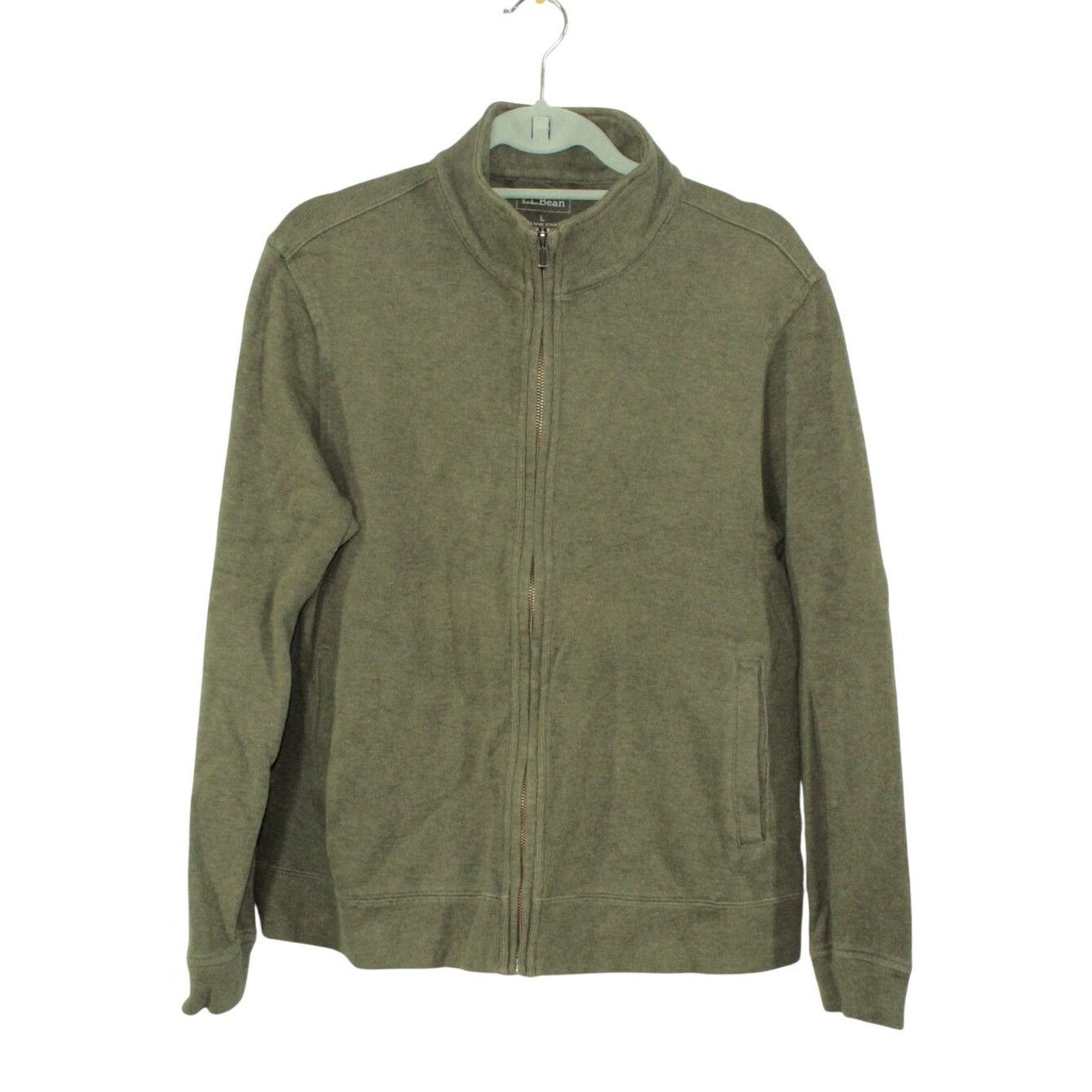 L.L. Bean LL Bean Mens Mock Neck Full Zip Jacket Cardigan Sweater Size US M / EU 48-50 / 2 - 1 Thumbnail