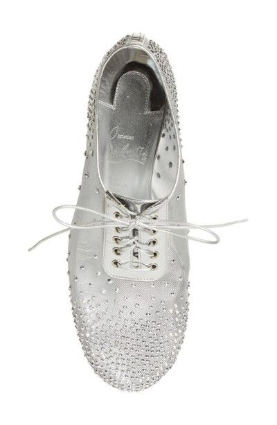 Christian Louboutin o1s1wg110924 Jazz Loafer in Silver Size US 8 / IT 38 - 4 Thumbnail