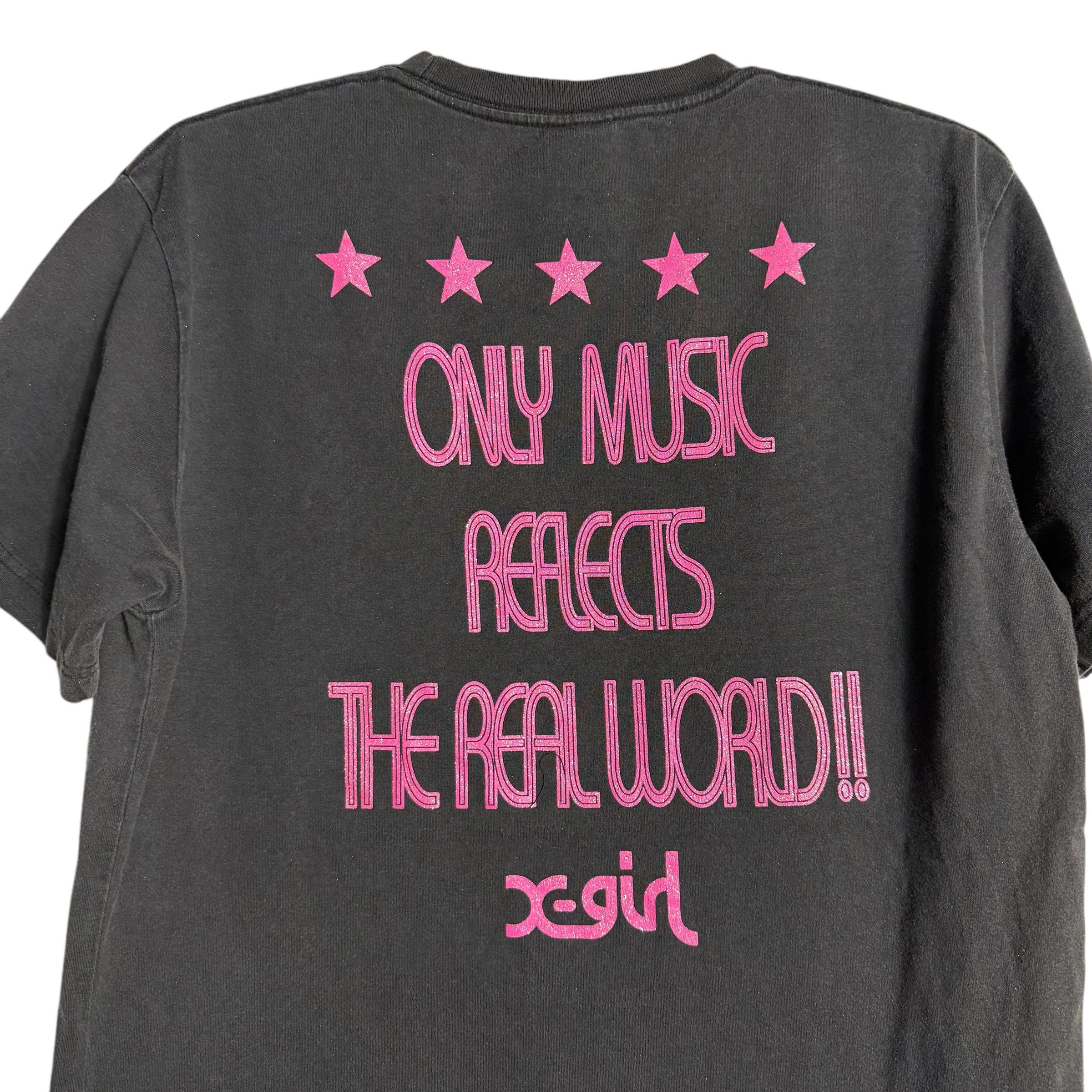 X-Girl 🔥RARE🔥Vintage X-Girl Streetwear Neon Face T-shirt Size L / US 10 / IT 46 - 4 Thumbnail