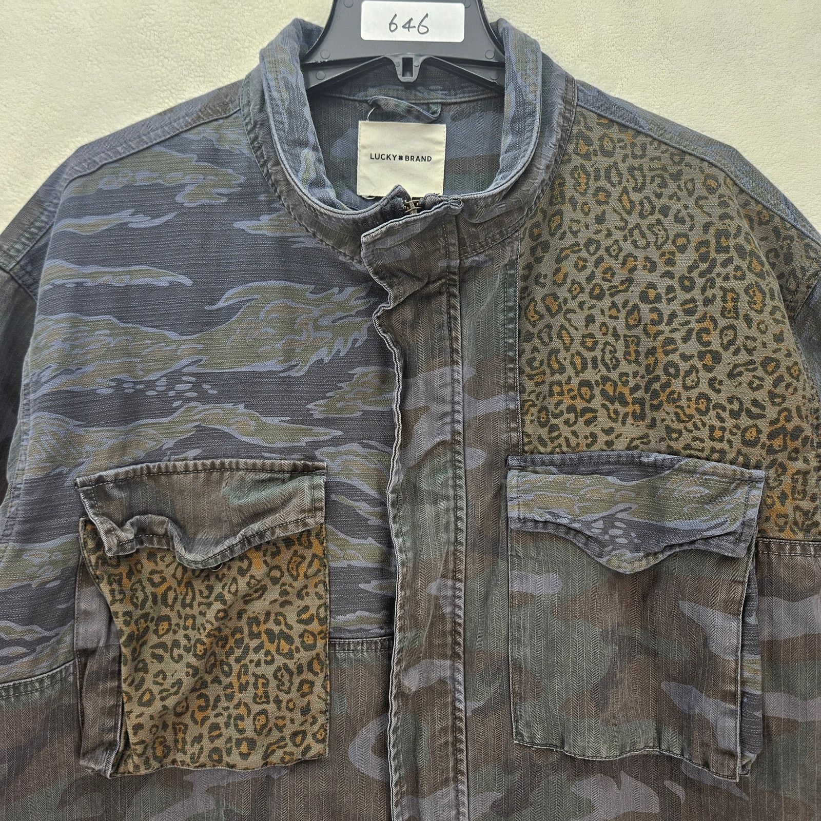Lucky Brand LUCKY BRAND WOMEN'S XL PATCHWORK OVERSIZED ANIMAL PRINT Size XL / US 12-14 / IT 48-50 - 2 Thumbnail