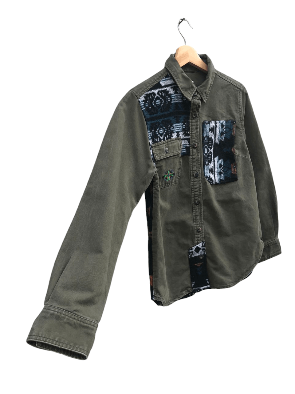 Japanese Brand × Native 💥JapaneseBrand Titicaca Navajo Native Shirt Military Style Size US M / EU 48-50 / 2 - 4 Thumbnail