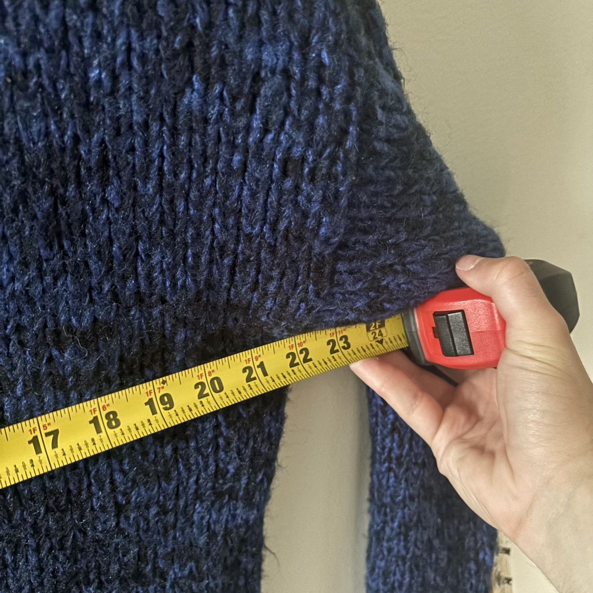 Other VTG 90s Sir Beau Abstract Knit Pullover Sweater Blue Black Size US XL / EU 56 / 4 - 5 Thumbnail