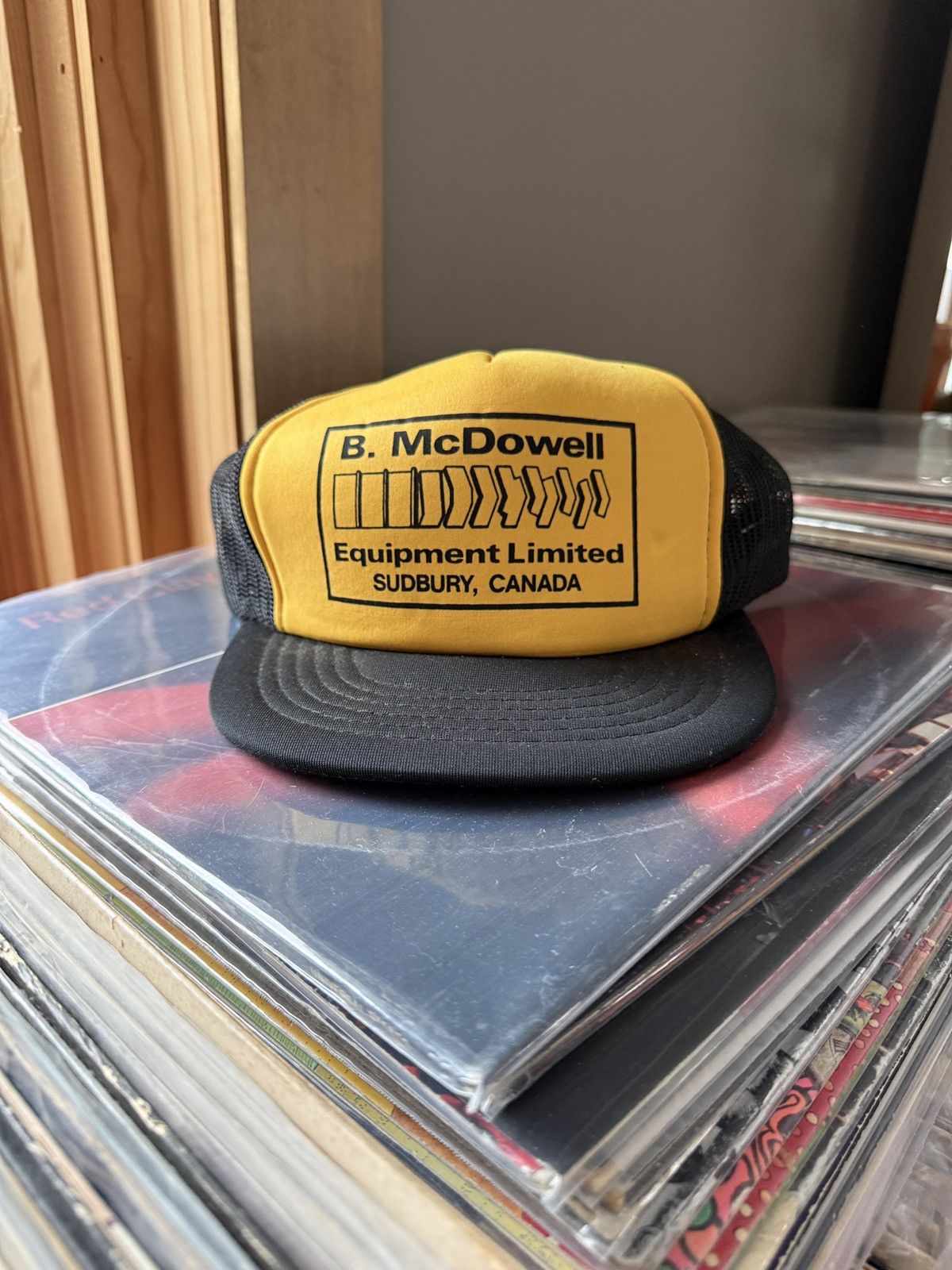 Vintage Vintage 80s McDowell Equipment Snapback Mesh Trucker Hat Size ONE SIZE - 1 Thumbnail