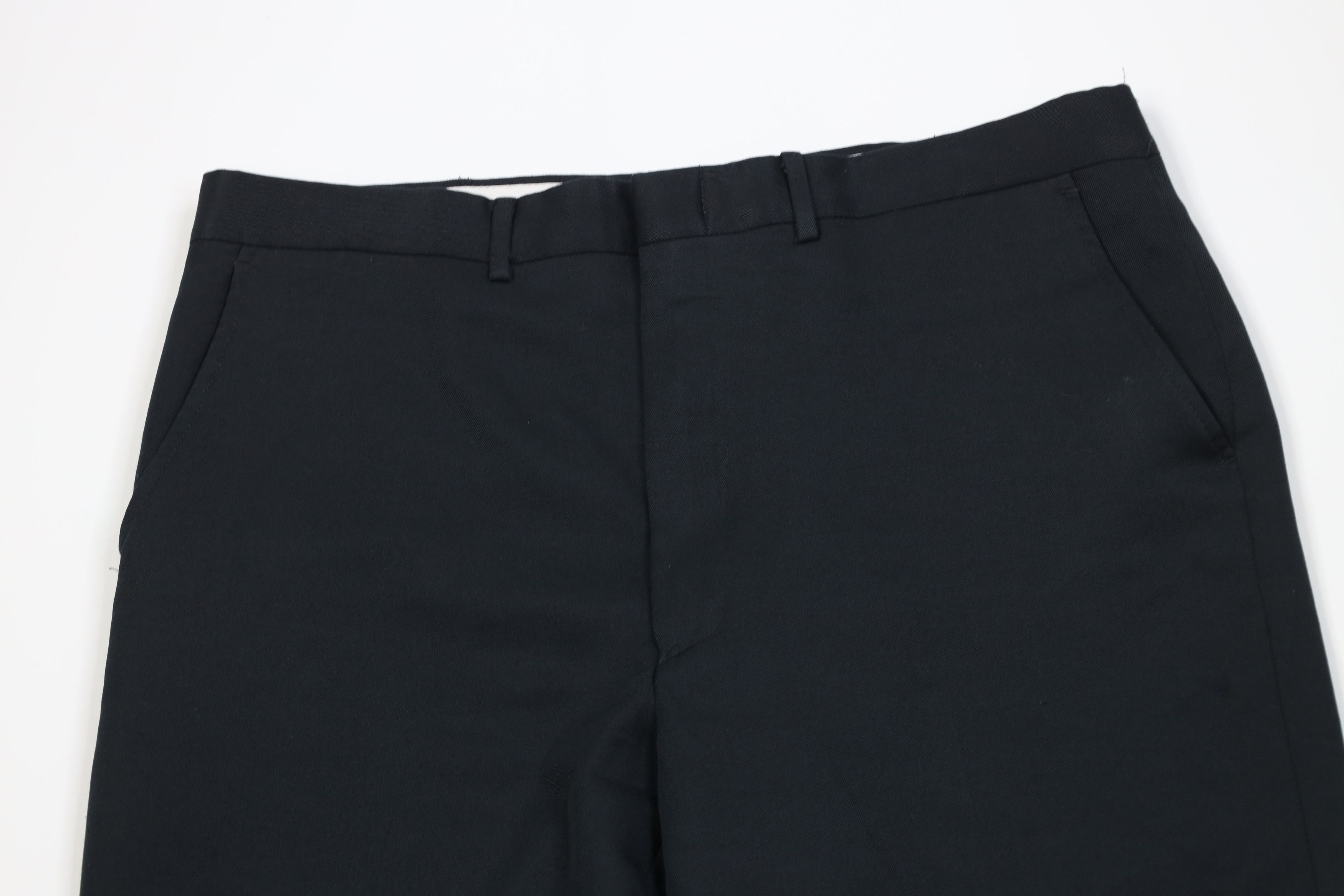 Vintage Vintage 70s Streetwear Flared Wide Leg Chino Pants Black Size US 38 / EU 54 - 2 Thumbnail