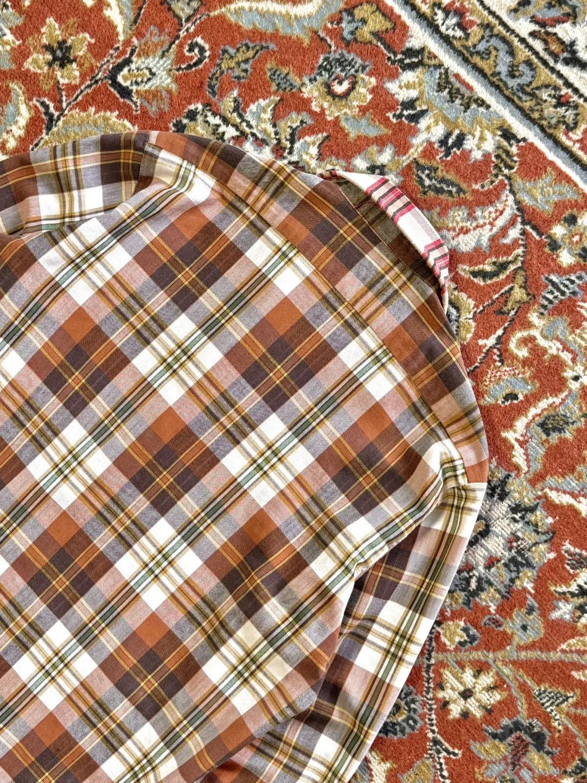 Vintage 80s Vintage Flannel Distressed Reconstructed Check Shirt Size US L / EU 52-54 / 3 - 16 Thumbnail