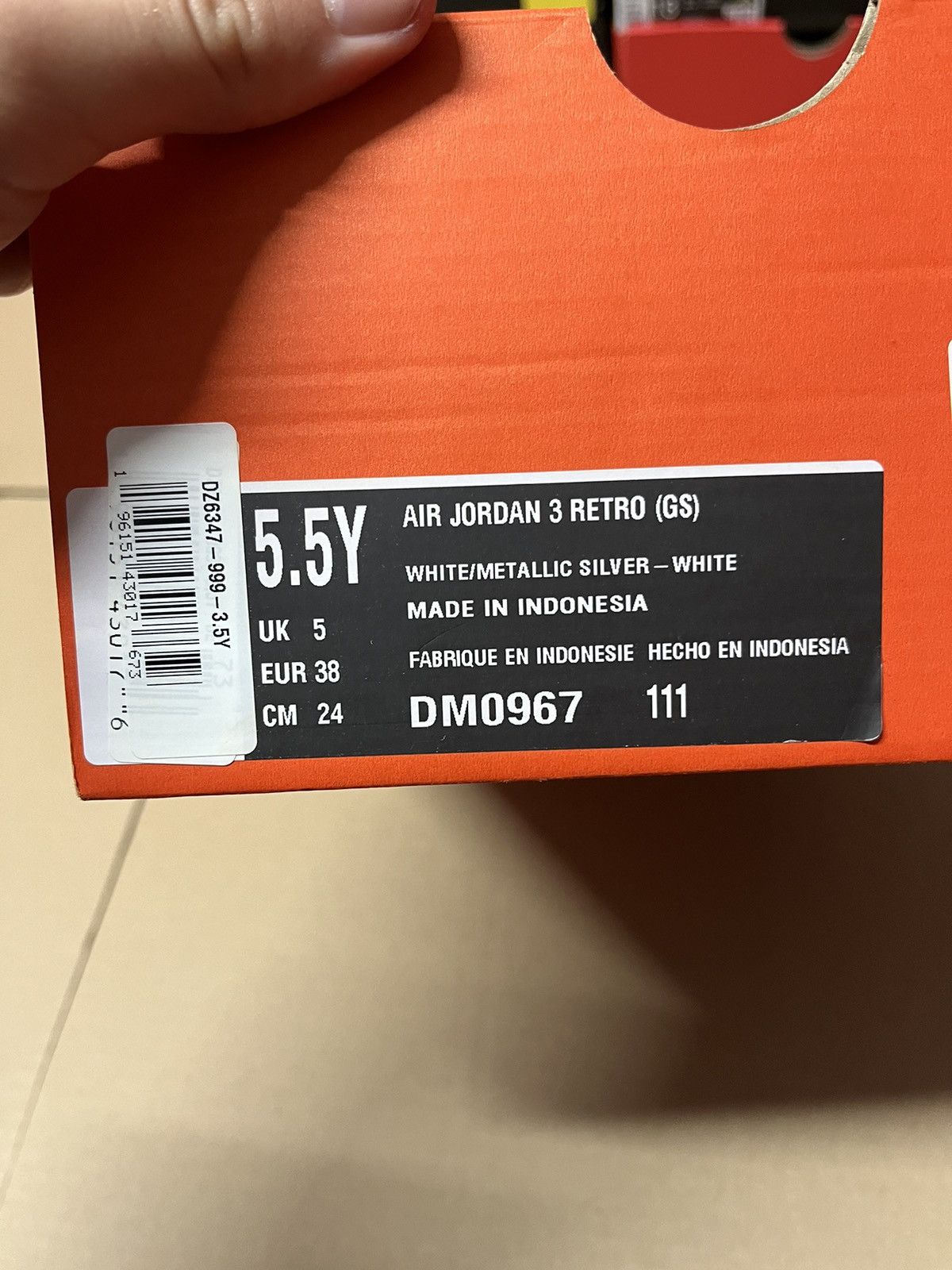 Nike Jordan 3 Retro Pure Money Size US 5.5 / IT 35.5 - 12 Thumbnail