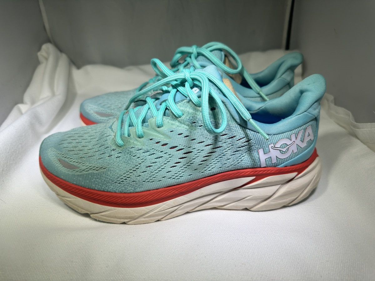 Hoka Hoka Clifton 8 Women Size 7B Teal Aquarelle Athletic Size US 7 / IT 37 - 1 Thumbnail