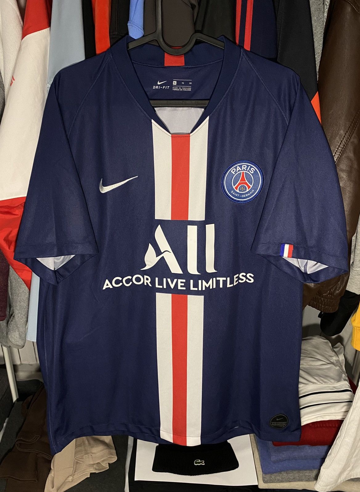 Nike Nike Paris Saint Germain PSG 2019-20 Home Soccer Jersey Tee Size US XL / EU 56 / 4 - 2 Thumbnail