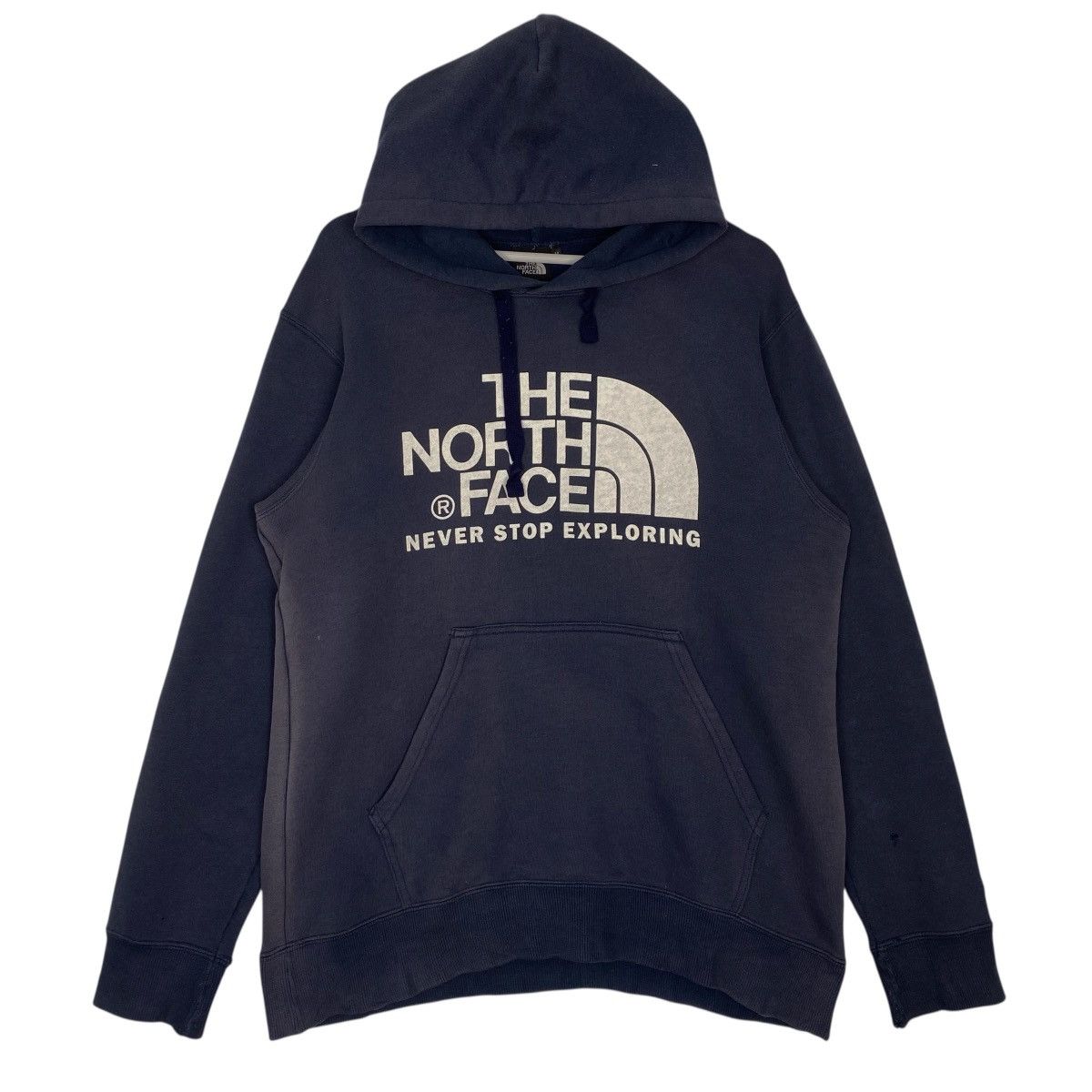 Vintage Vintage The North Face Hoodie Sweater Navy Faded Jumper SzM Size US M / EU 48-50 / 2 - 1 Thumbnail