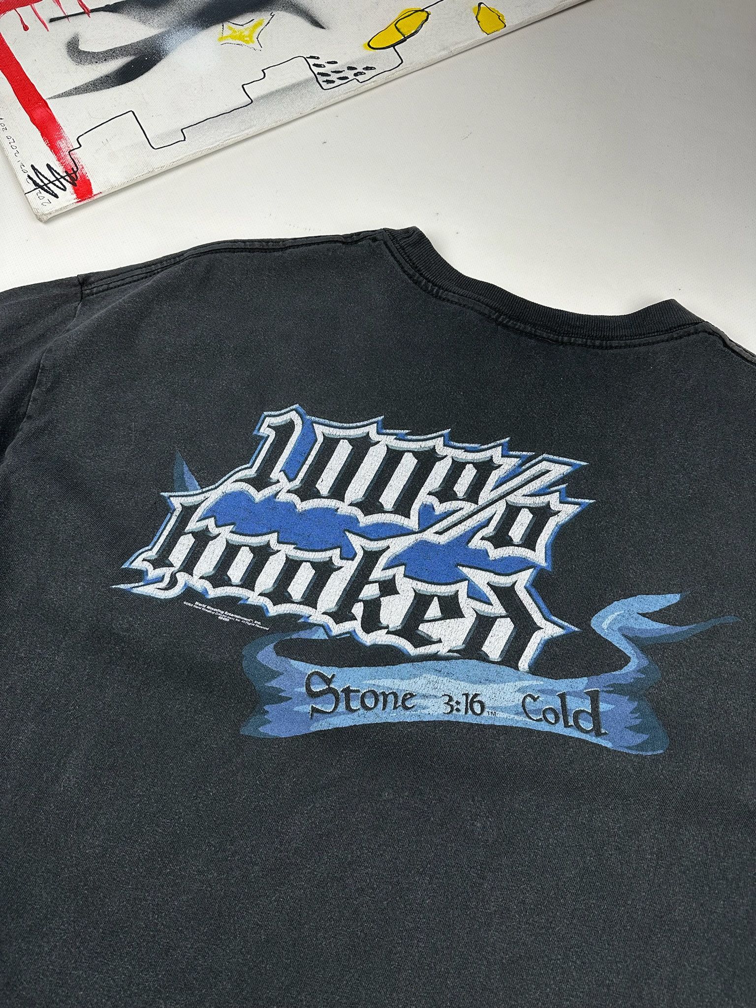 Vintage 90’s STONE COLD Steve Austin 3:16 T-Shirt faded Size US XL / EU 56 / 4 - 10 Thumbnail
