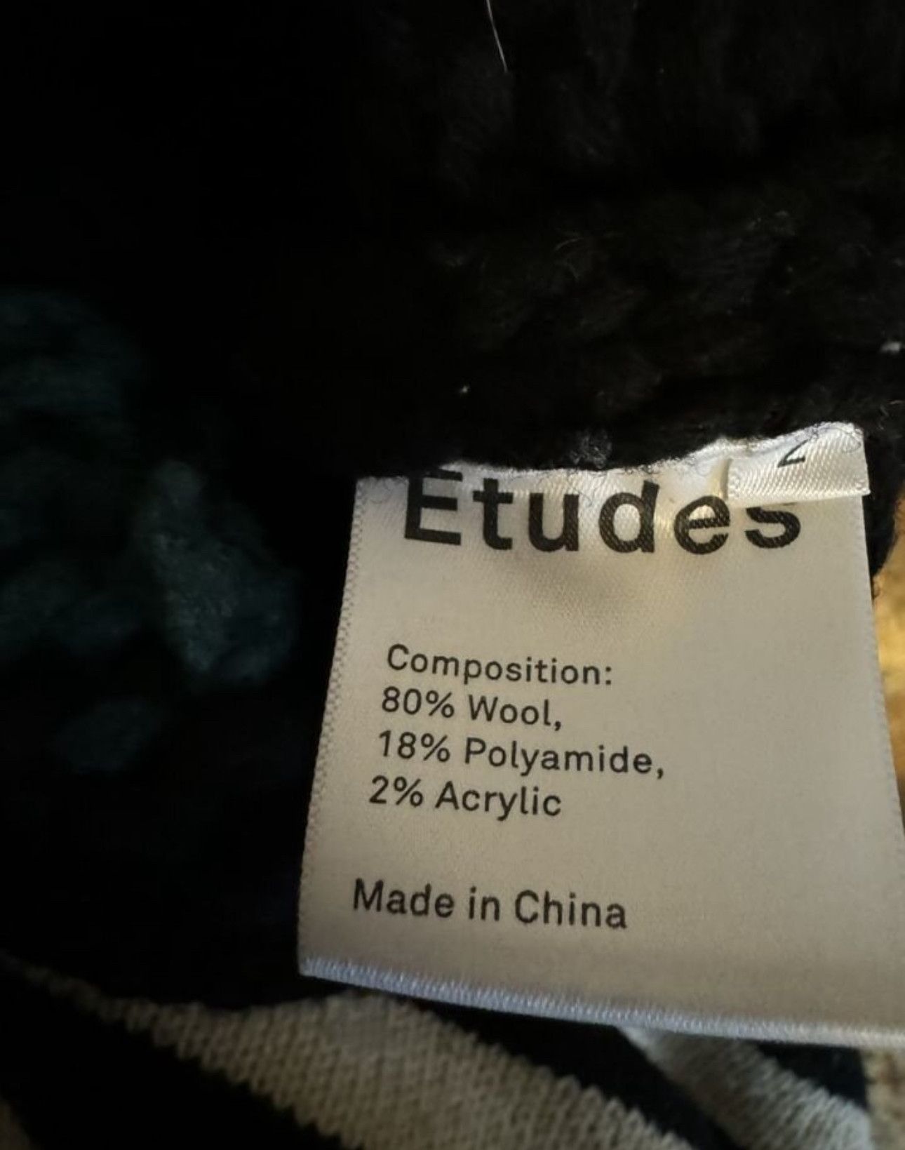 Etudes Floral Jacquard Knit Sweater In Black Size US M / EU 48-50 / 2 - 3 Thumbnail