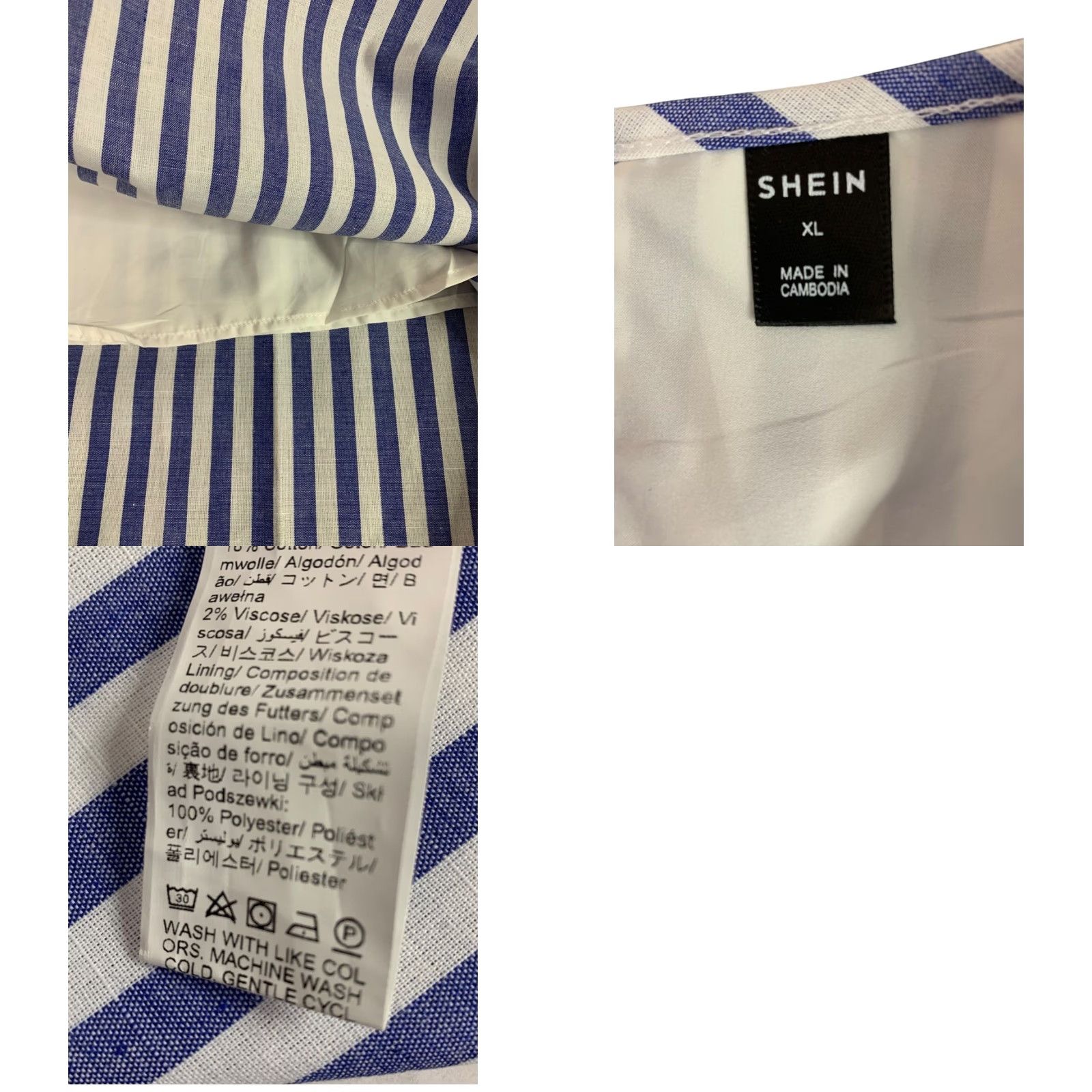 Shein **XL Shein Blue Ruffle Sleeve Sheath Dress** User: **XL Shein Blue Ruffle Sleeve Sheath Dress** Size XL / US 12-14 / IT 48-50 - 8 Thumbnail