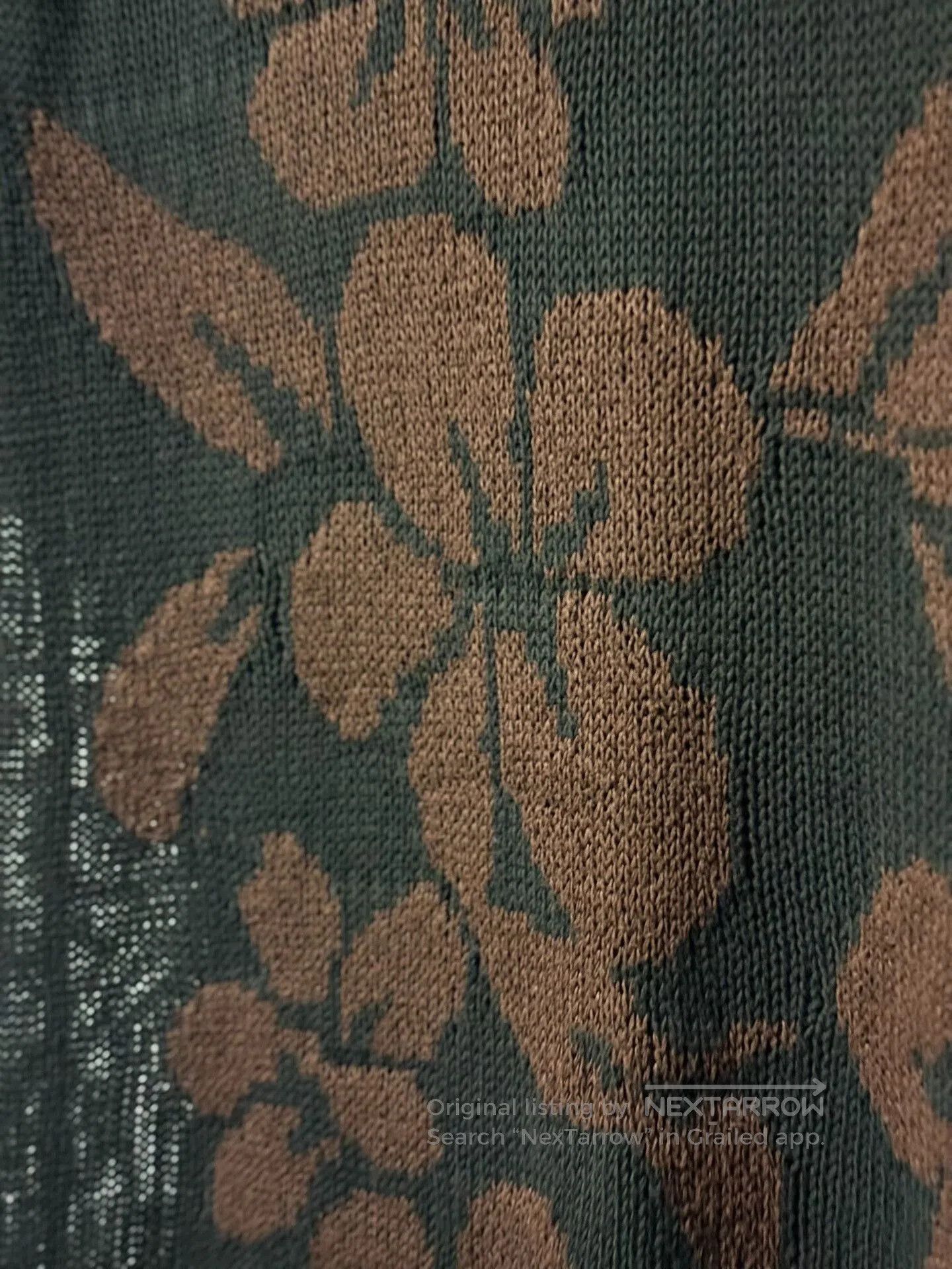 Yohji Yamamoto Yohji Yamamoto Floral Knit Sweater. Size US L / EU 52-54 / 3 - 6 Thumbnail