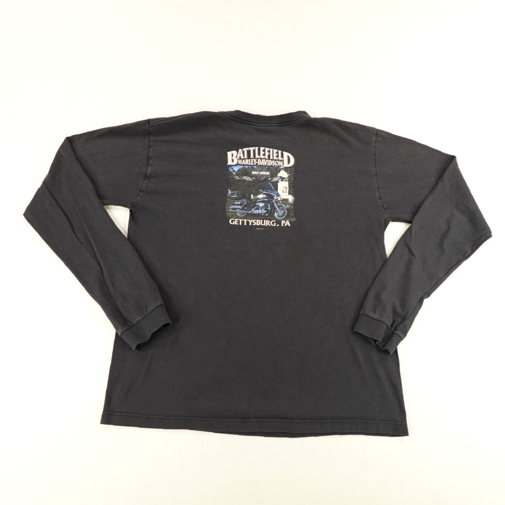 Harley Davidson VINTAGE Harley-Davidson Shirt Mens XL Black Graphic Print Logo 90s Biker Horse Motorcycle Outdoor Mens XL Black Shirt Size US XL / EU 56 / 4 - 7 Thumbnail