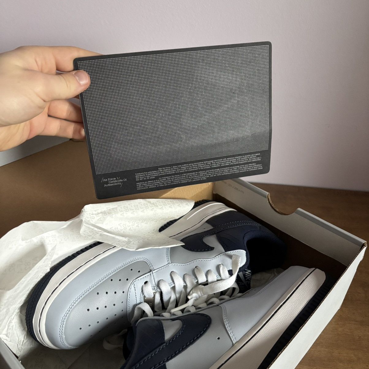 Nike 2008 Nike Air Force 1 Low Blue Mist/Ice/Navy - Size 11W/9.5M Size US 9.5 / EU 42-43 - 9 Thumbnail
