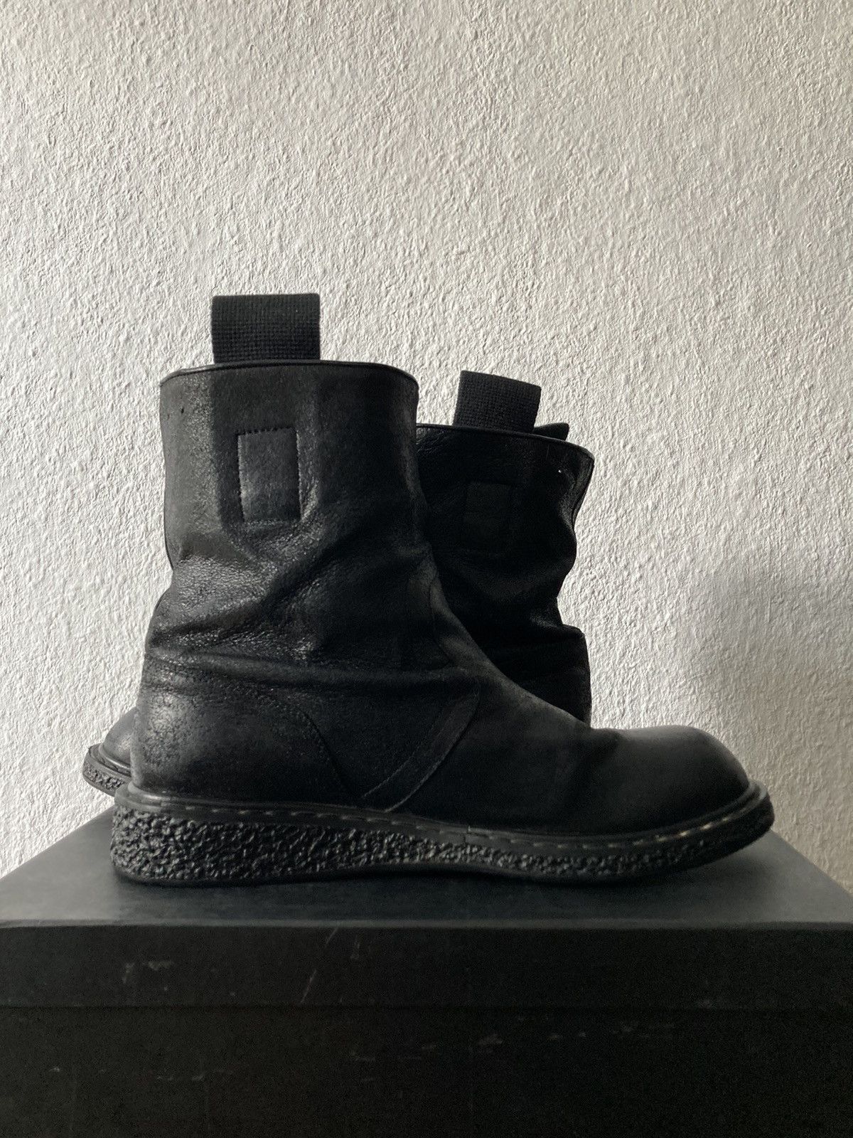 Rick Owens F/W 09 "CRUST" Blistered Lamb Leather Cargo Creeper IT43,5 Size US 10.5 / EU 43-44 - 10 Thumbnail