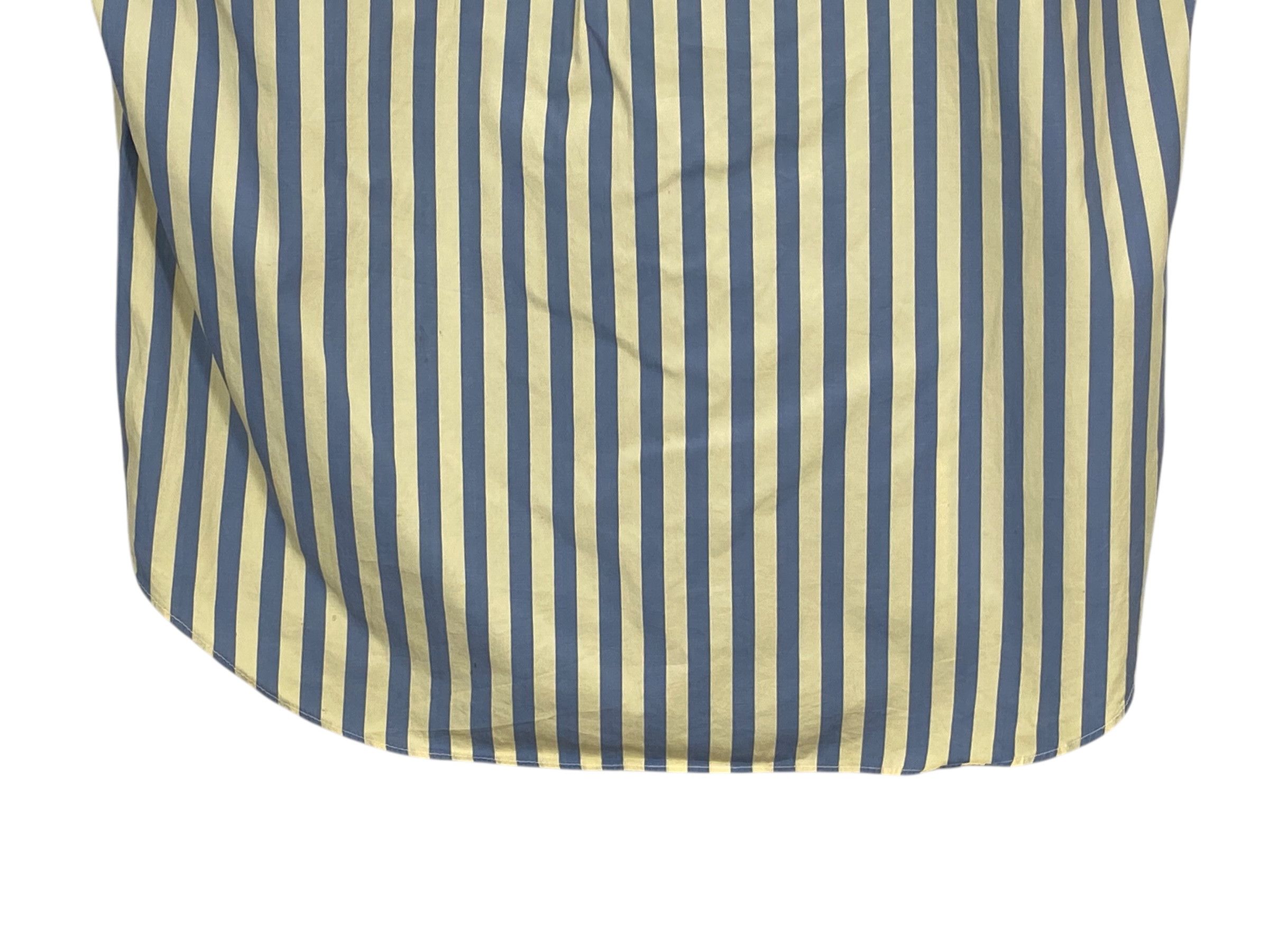 Trussardi Vintage Trussardi Striped Shirt 90s Italian Cotton Workers Size S / US 4 / IT 40 - 6 Thumbnail