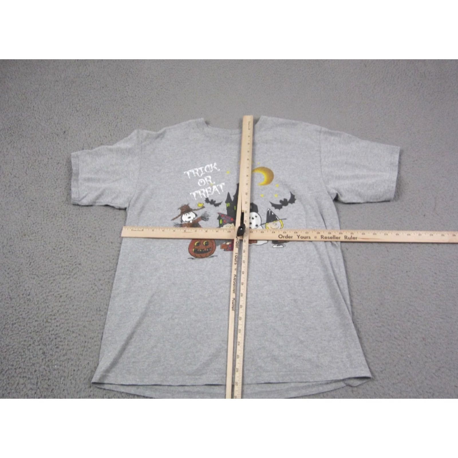 Peanuts VINTAGE Peanuts Shirt Adult Medium Gray Snoopy Charlie Brown Halloween Mens Size US M / EU 48-50 / 2 - 5 Thumbnail
