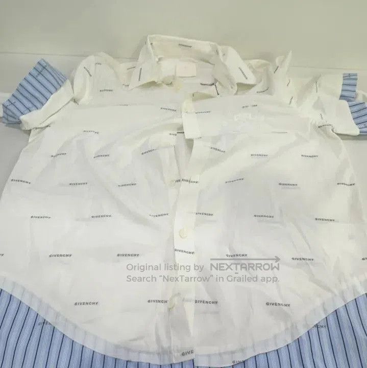 Givenchy Givenchy SS23 Point Collar Logo Print Layered Long. Size US XXS / EU 40 - 7 Thumbnail