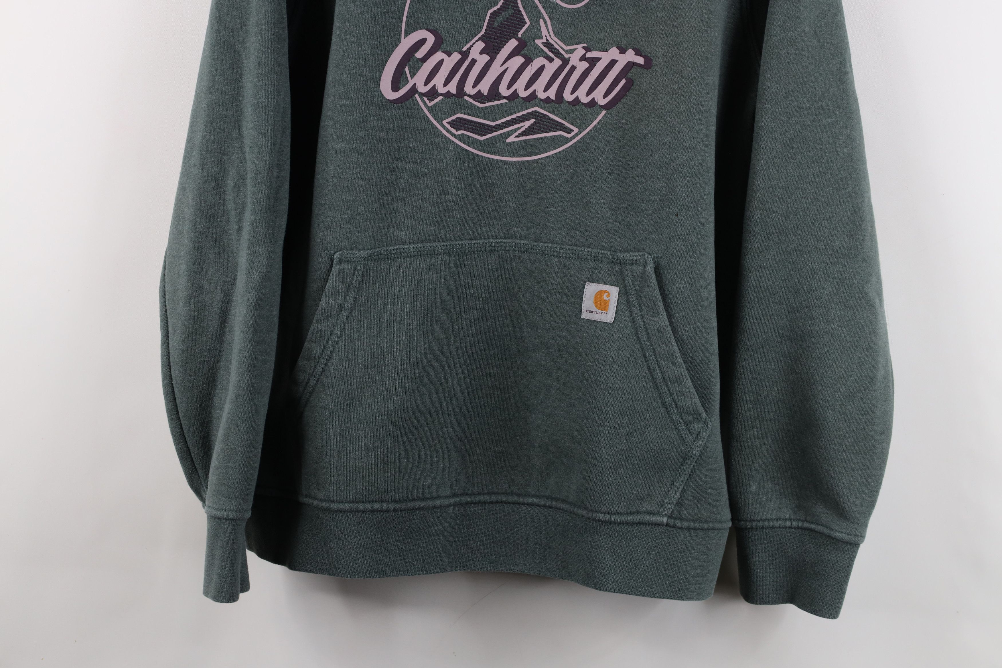 Carhartt × Vintage Vintage Y2K Carhartt Relaxed Fit Script Spell Out Hoodie Size XL / US 12-14 / IT 48-50 - 3 Thumbnail