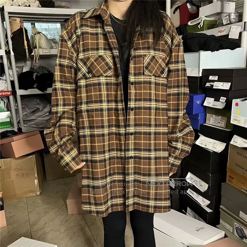 Amiri Amiri Plaid Oversize Long Sleeve Shirt Size US S / EU 44-46 / 1 - 1 Thumbnail