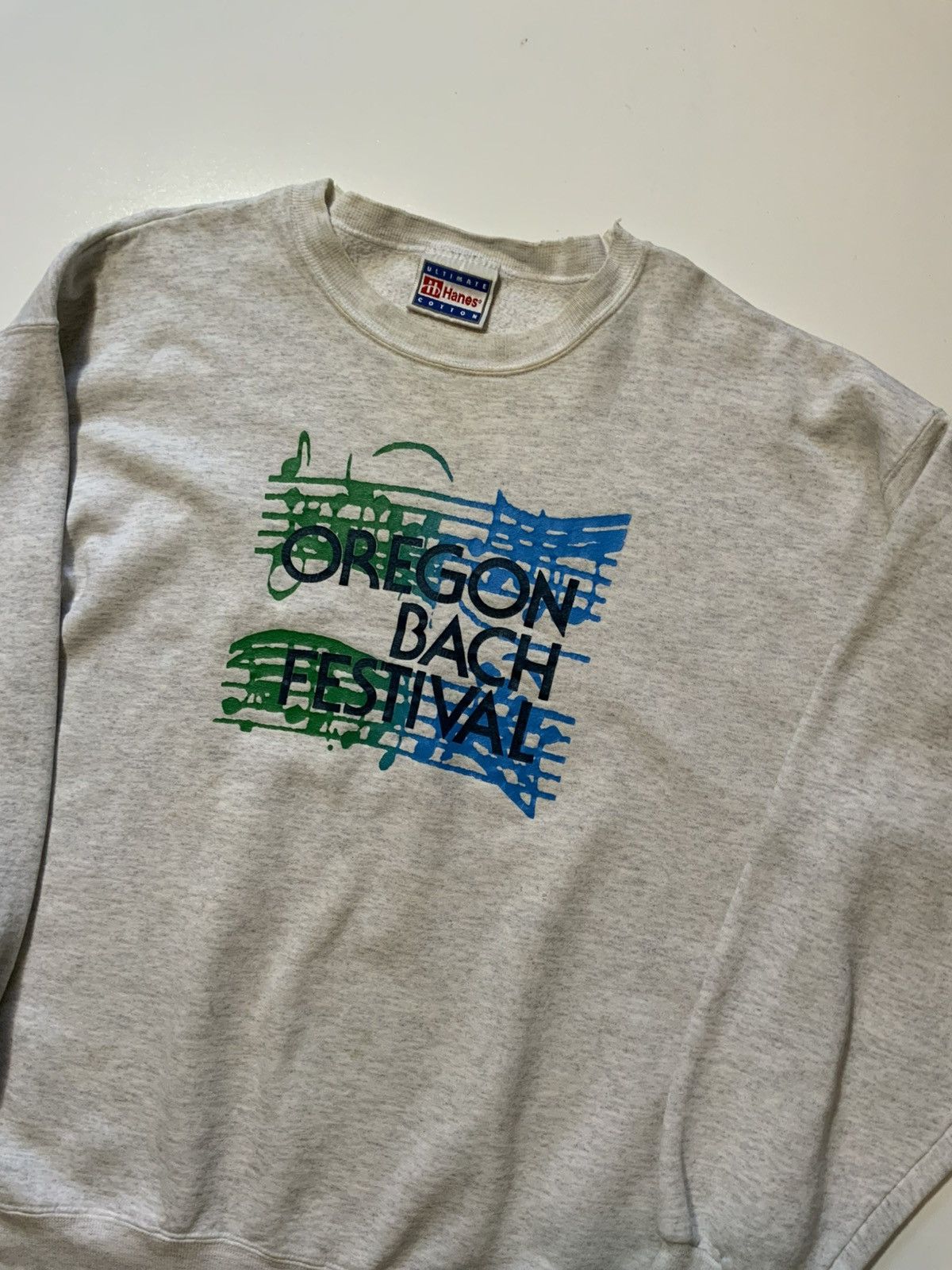 Hanes × Vintage Vintage Oregon Bach Festival Music Notes Crewneck Sweatshirt Size US M / EU 48-50 / 2 - 4 Thumbnail