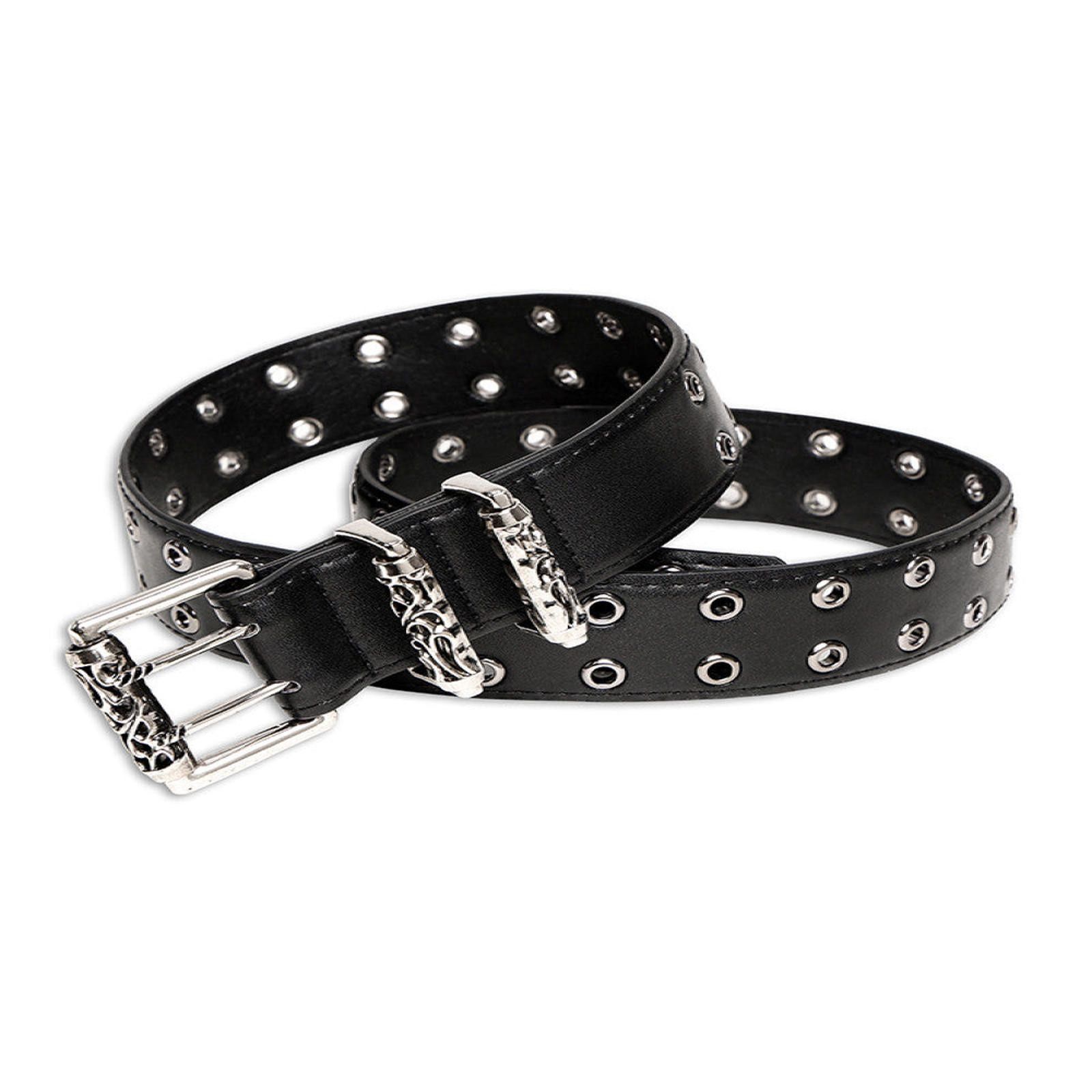 Other Black Studded Belt with Decorative Buckle Size ONE SIZE - 2 Thumbnail