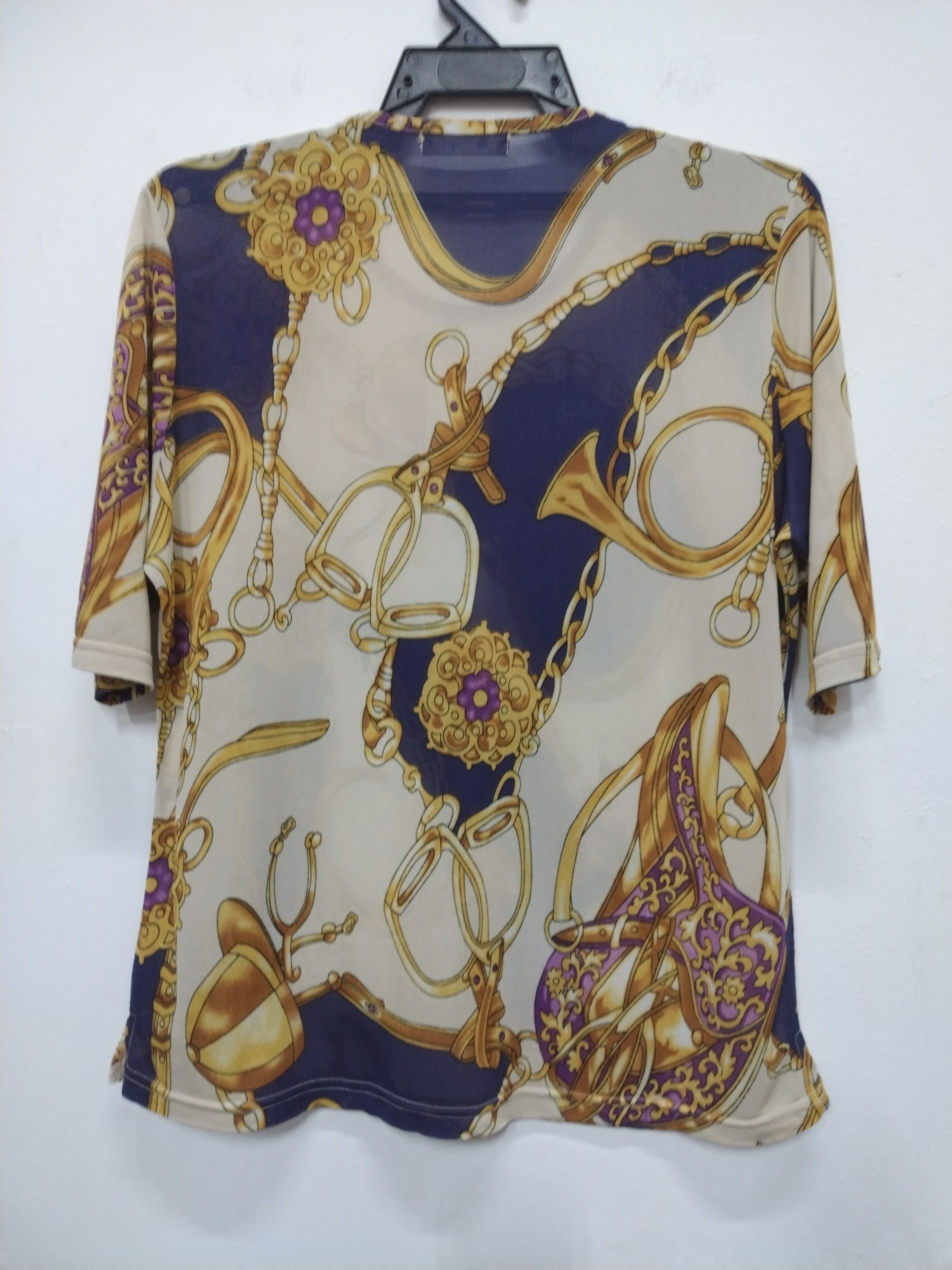 Seditionaries 💥 Sanaya Short Sleeve Luxury design full Print T-Shirt Size M / US 6-8 / IT 42-44 - 2 Thumbnail