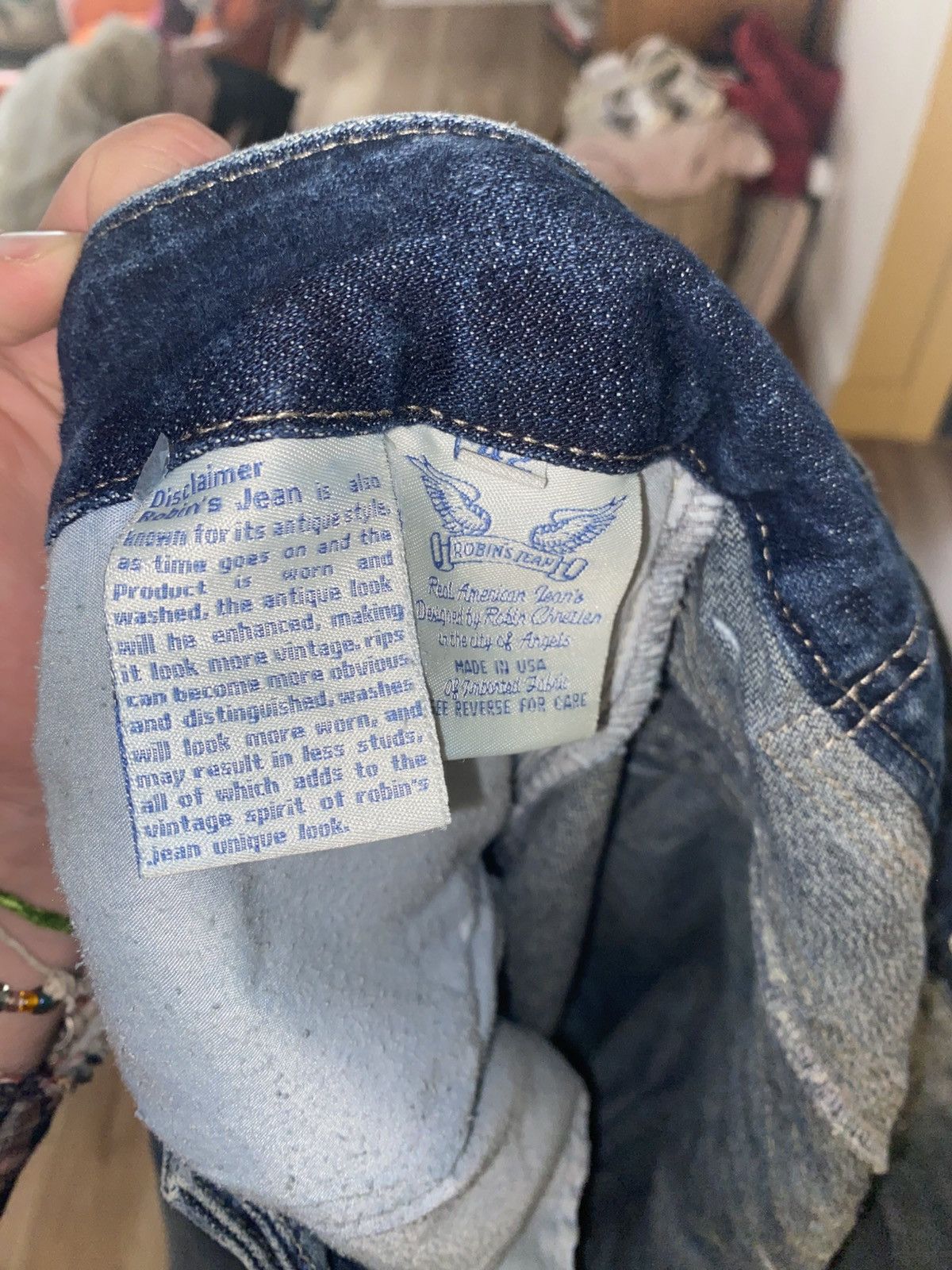 Robins Jeans BEDAZZLED RARE BAGGY ROBIN’S JEANS Size US 42 / EU 58 - 6 Thumbnail