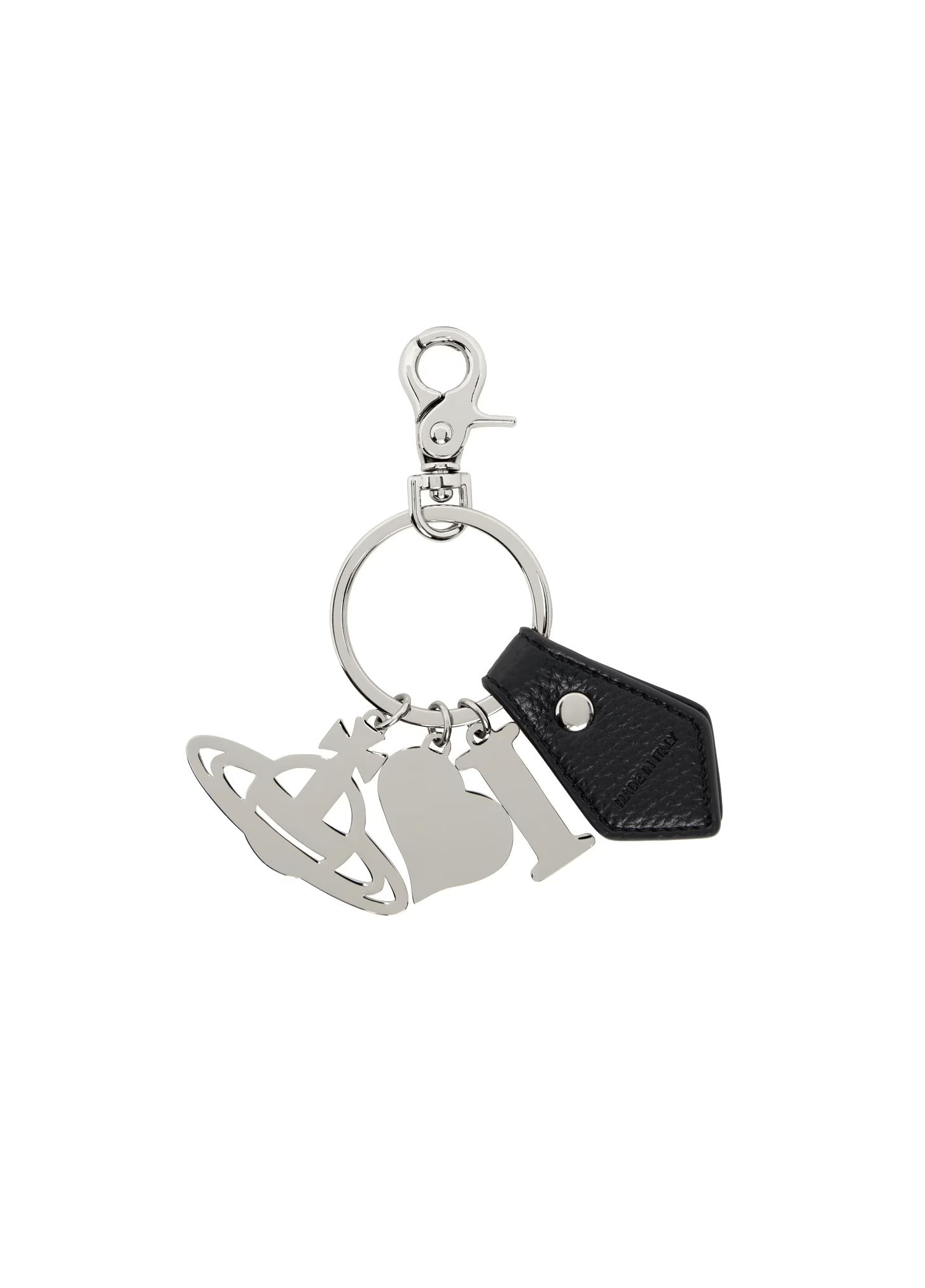 Vivienne Westwood VIVIENNE WESTWOOD Silver & Black I Love Orb Keychain Size ONE SIZE - 2 Thumbnail