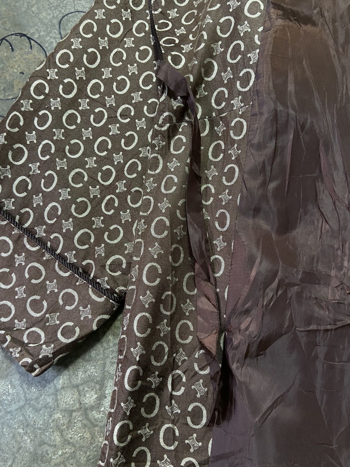 Celine Vintage Celine Homme Monogram Print Robe Size US M / EU 48-50 / 2 - 10 Thumbnail