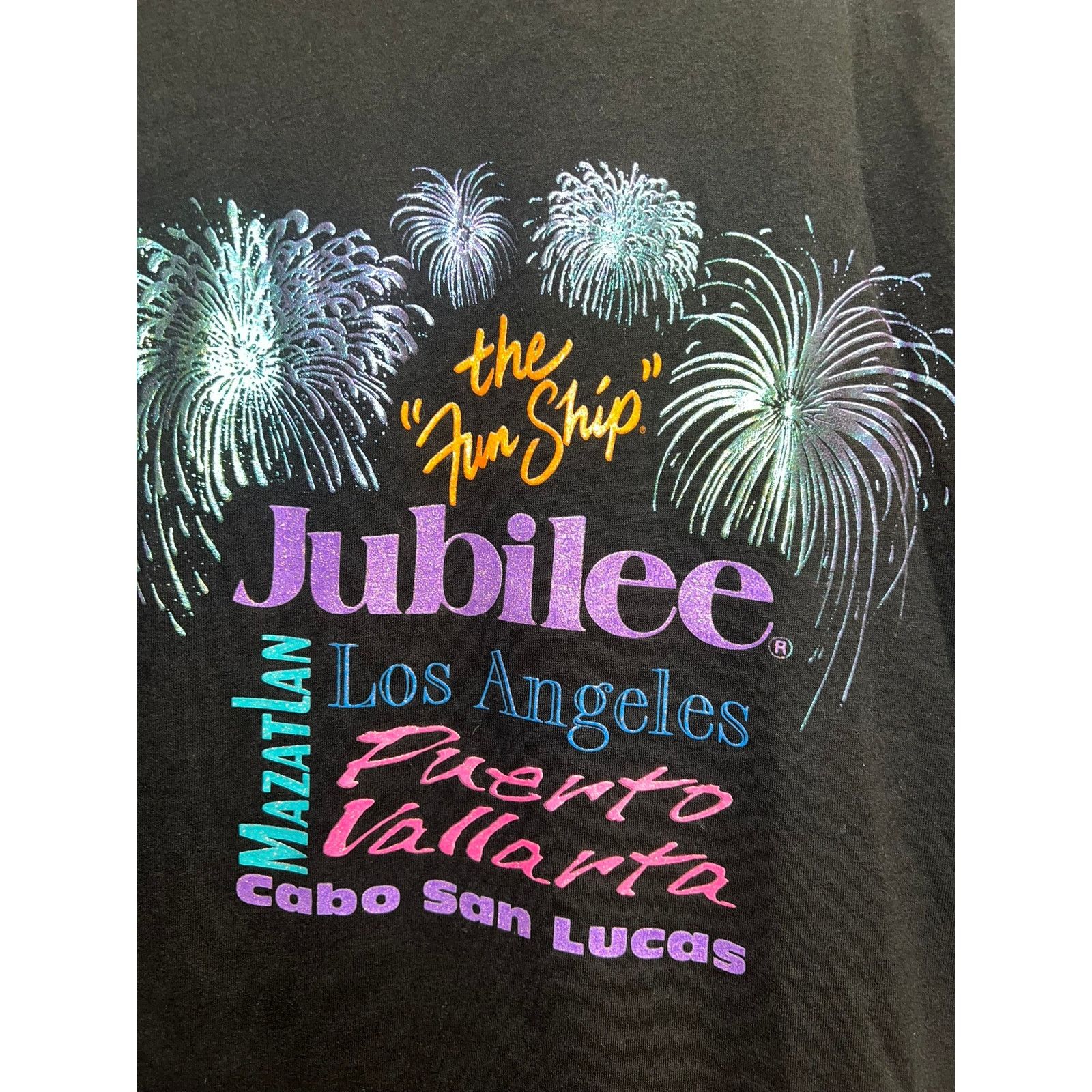 Jerzees Vintage Jubilee Shirt The Fun Ship Carnival Yacht 90s VTG Size US M / EU 48-50 / 2 - 2 Thumbnail