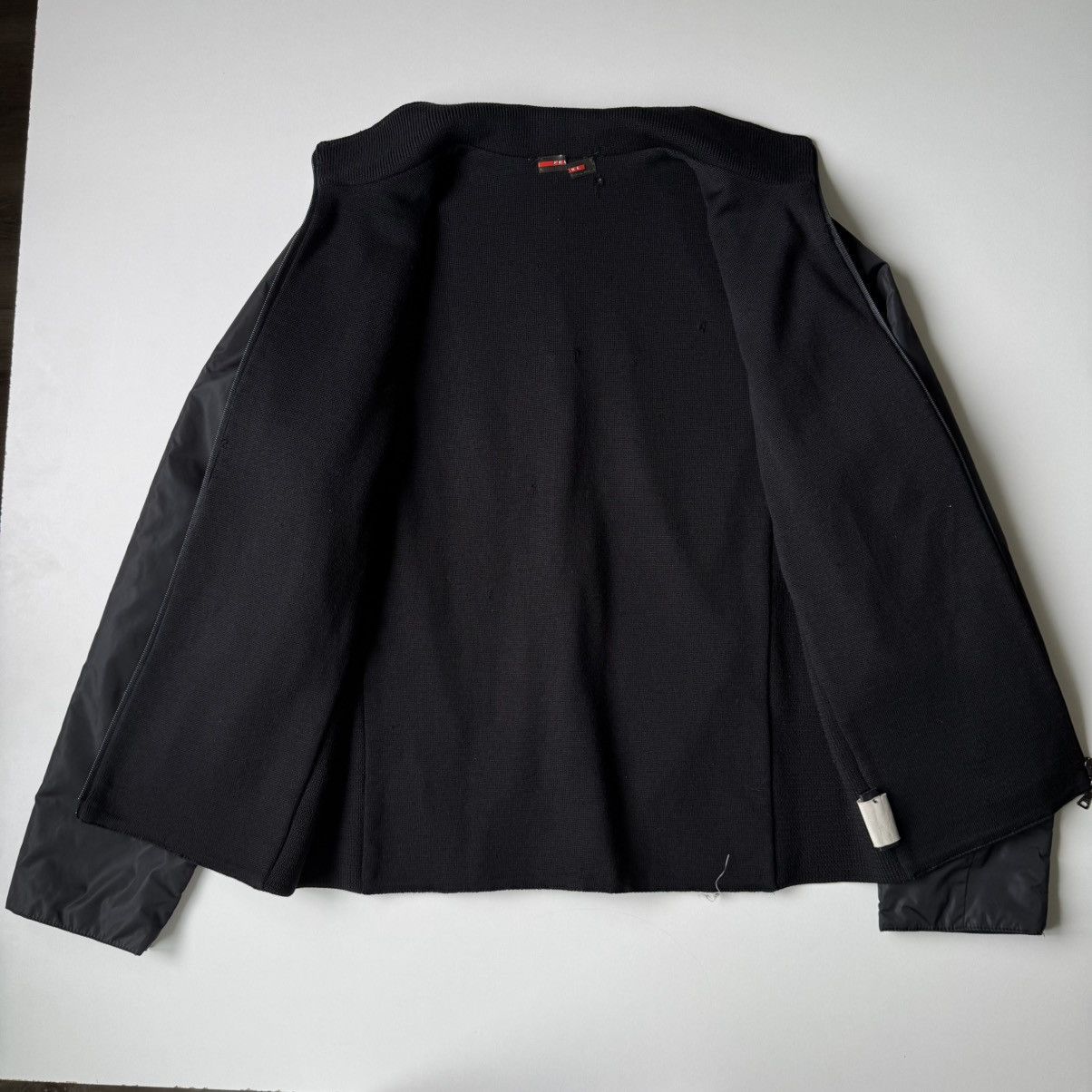 Prada Prada Black Nylon and Wool Jacket Made in Italy Bomber RARE Size US M / EU 48-50 / 2 - 14 Thumbnail