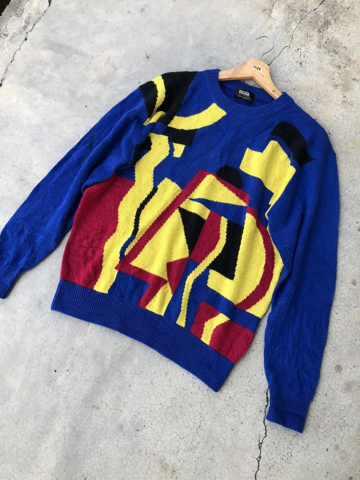 Aran Isles Knitwear × Homespun Knitwear Japanese Colourknit Sweater Jumper/Memeri Pattern Size US M / EU 48-50 / 2 - 2 Thumbnail