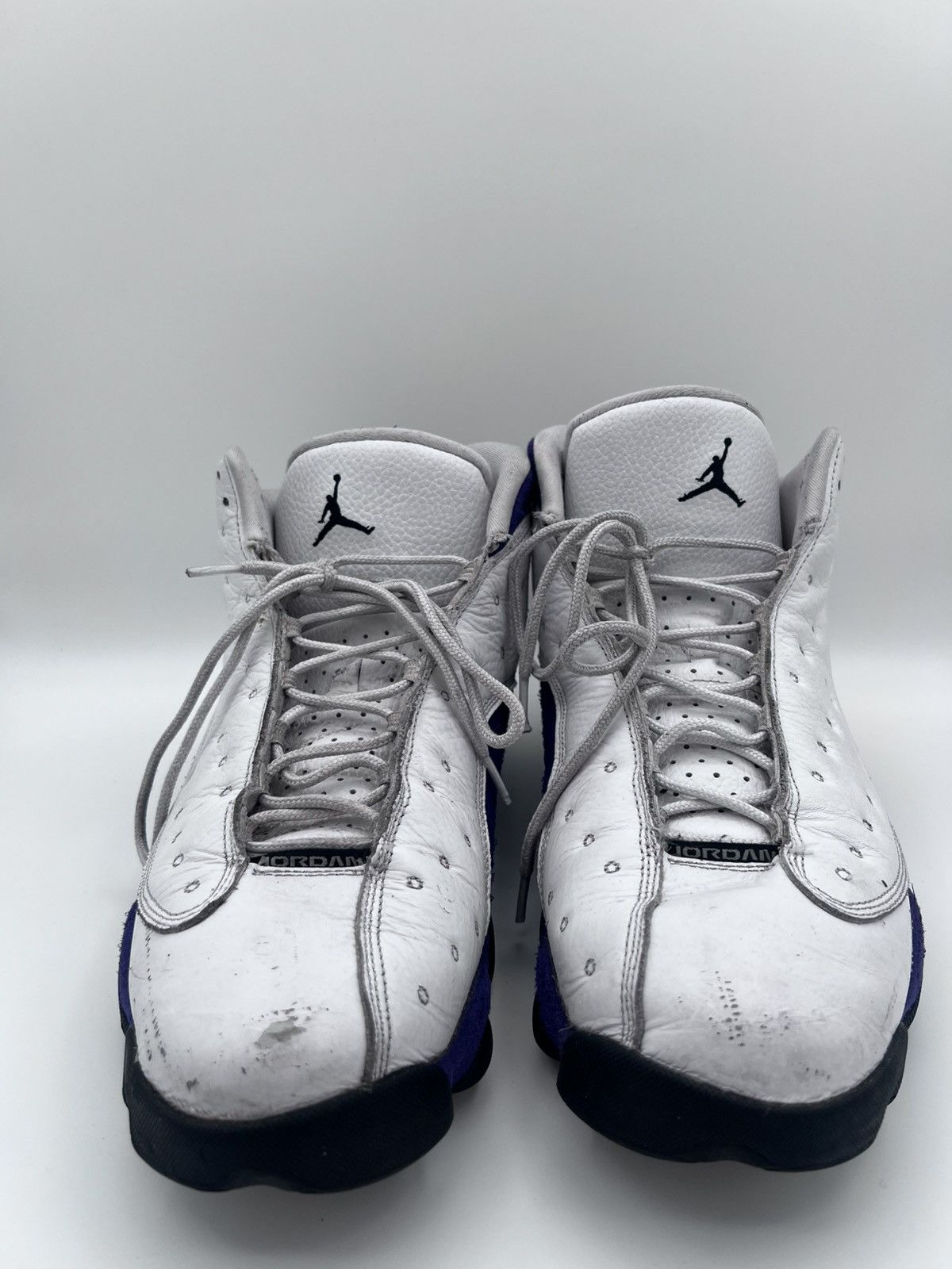 Jordan Brand Nike Air Jordan 13 Lakers Men Size 13 414571-105 White Black Size US 13 / EU 46 - 2 Thumbnail