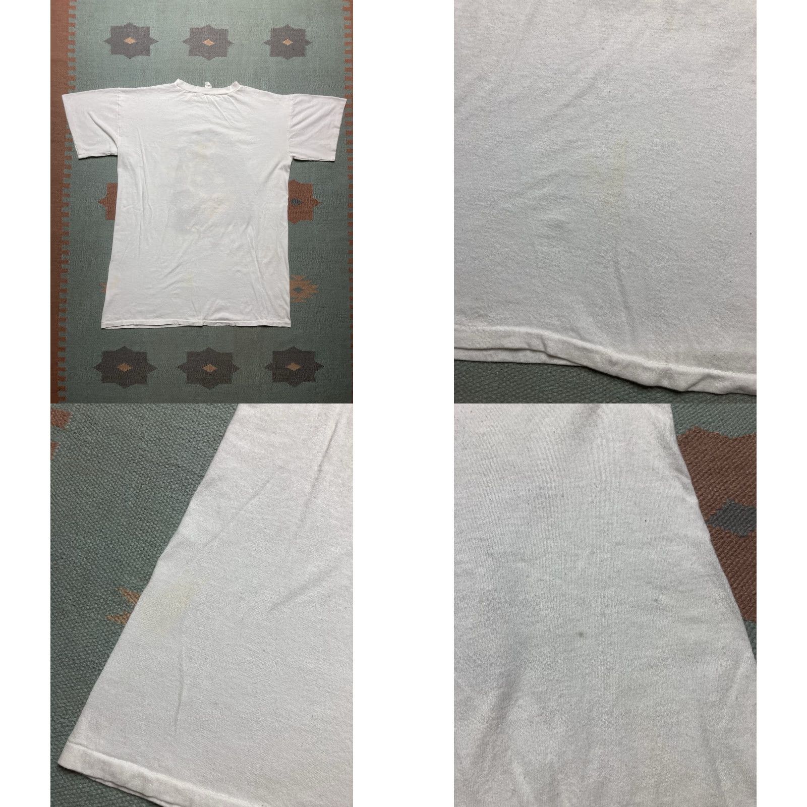 Vintage VINTAGE 80s 90s T SHIRT Peace Tiger Cub Animal Tee Oversized XL Long Men White shirt Size US XL / EU 56 / 4 - 8 Thumbnail