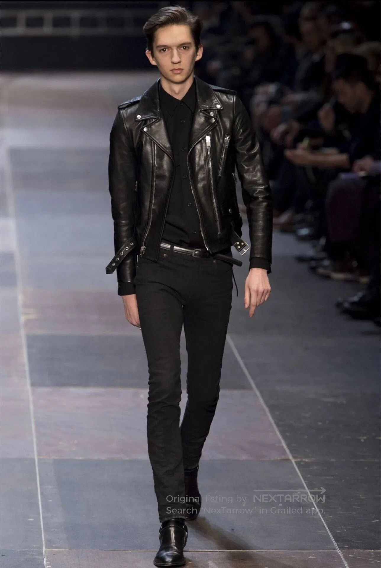 Saint Laurent Paris Saint Laurent Leather Biker Jacket. Size US M / EU 48-50 / 2 - 7 Thumbnail