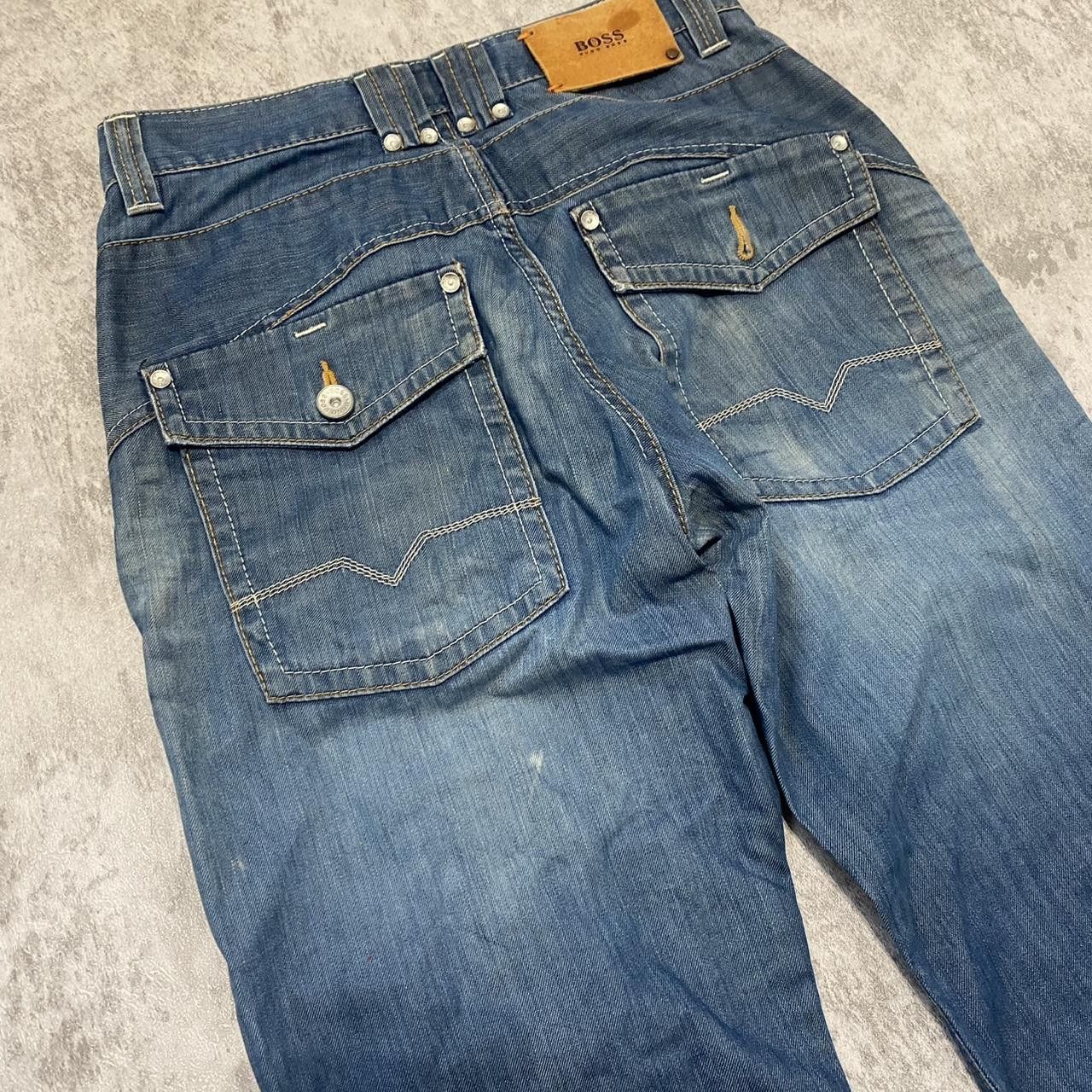 Hugo Boss Navy blue Boss denim jeans Rap hip hop Vintage y2k Baggy Size US 30 / EU 46 - 1 Thumbnail