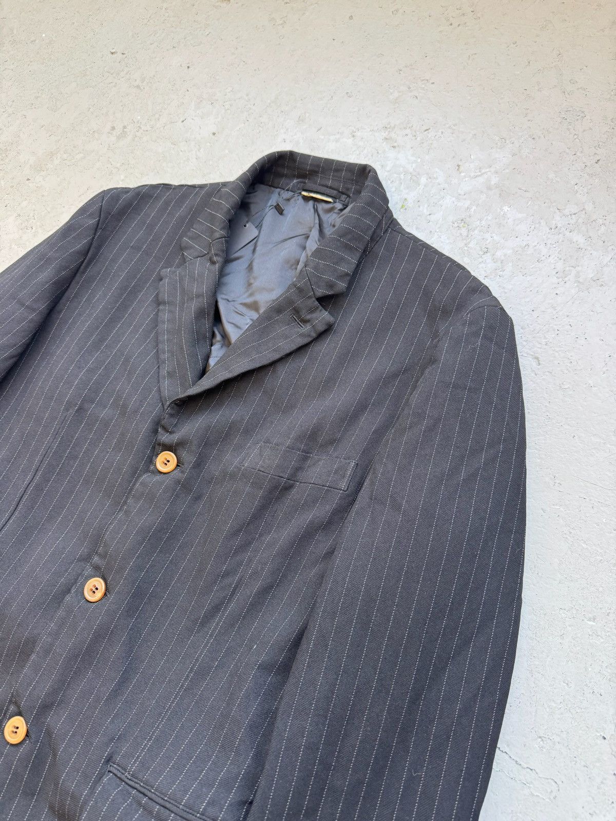 Comme des Garcons Homme Deux Comme Des Garçons Homme Duex Striped 2016 Blazer Size US XL / EU 56 / 4 - 2 Thumbnail
