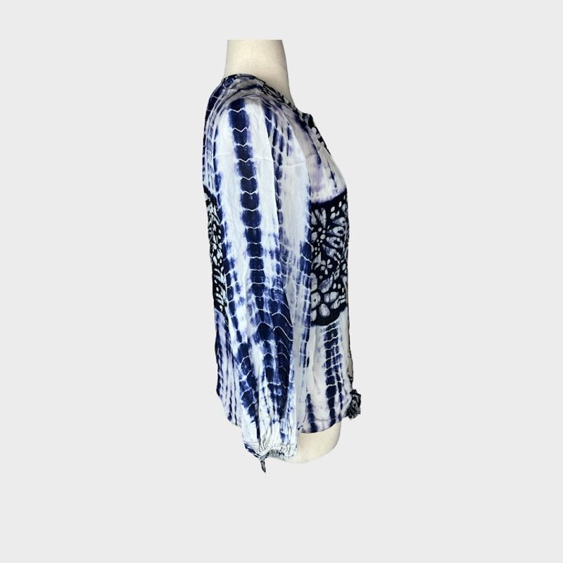 Anthropologie Anthropologie Pepin Tie Dye Blouse | Medium Size M / US 6-8 / IT 42-44 - 2 Thumbnail